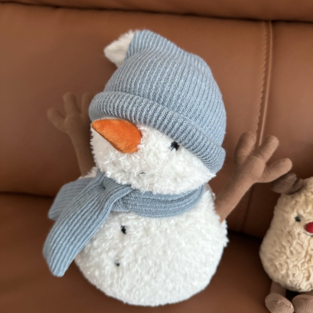jellycat圣诞新品，雪人太太可爱啦～抱回家！！