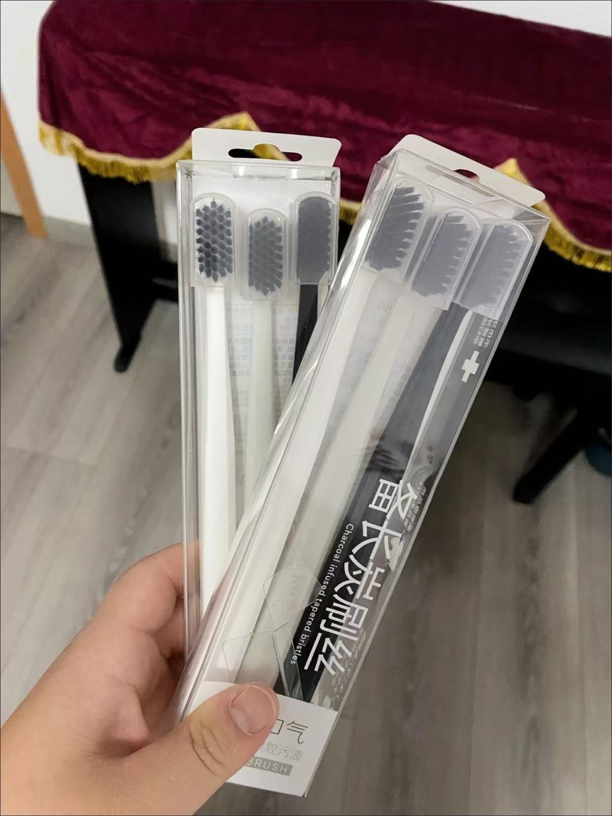 柔软的牙刷，不刺激😁