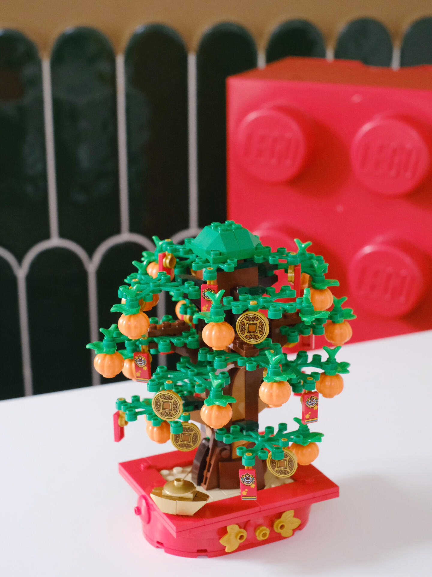 这颗乐高摇钱树把家里的新年氛围拉满了🏮