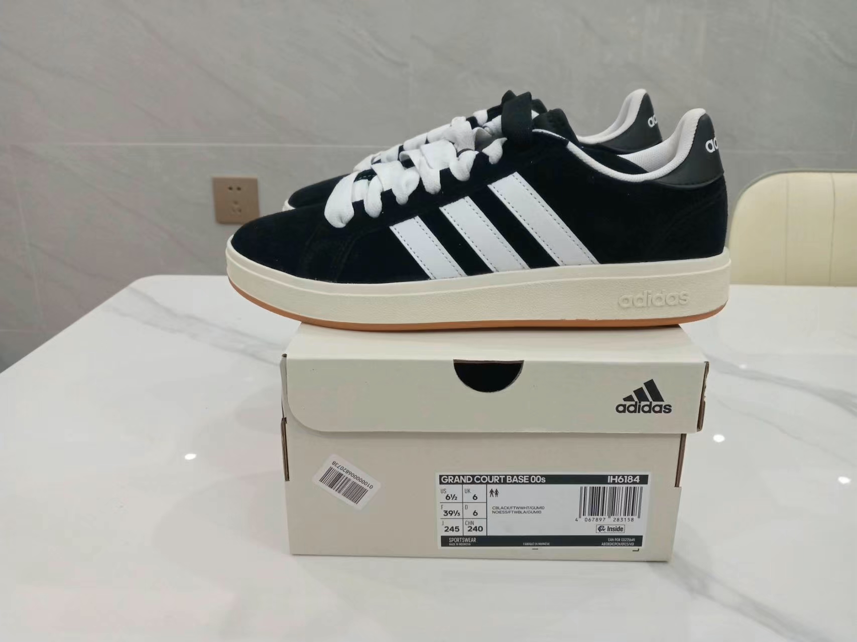 300➕拿下的黑白阿迪板鞋😍麂皮质感真的绝了❗️❗️