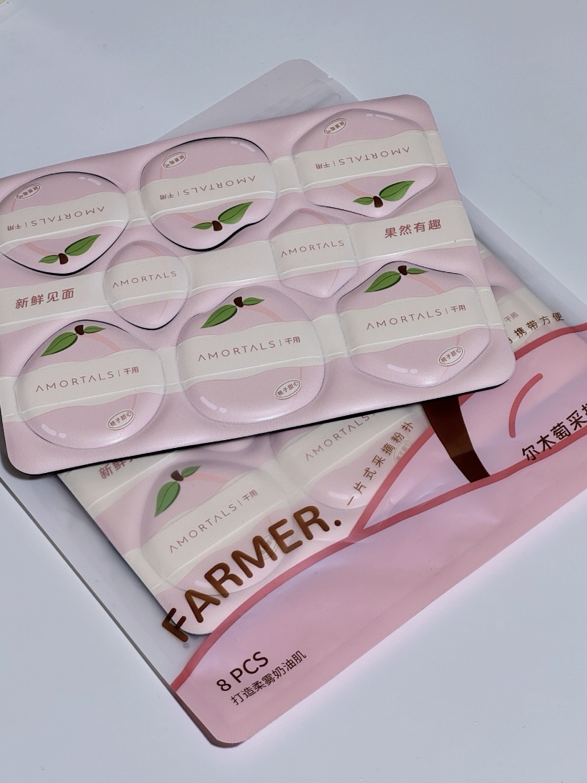 少女心狙击💘！尔木萄超薄气垫粉扑