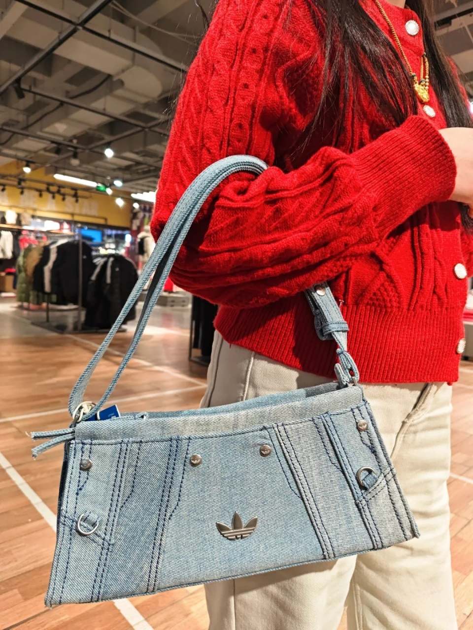 牛仔风绝绝子！阿迪达斯腋下包👜