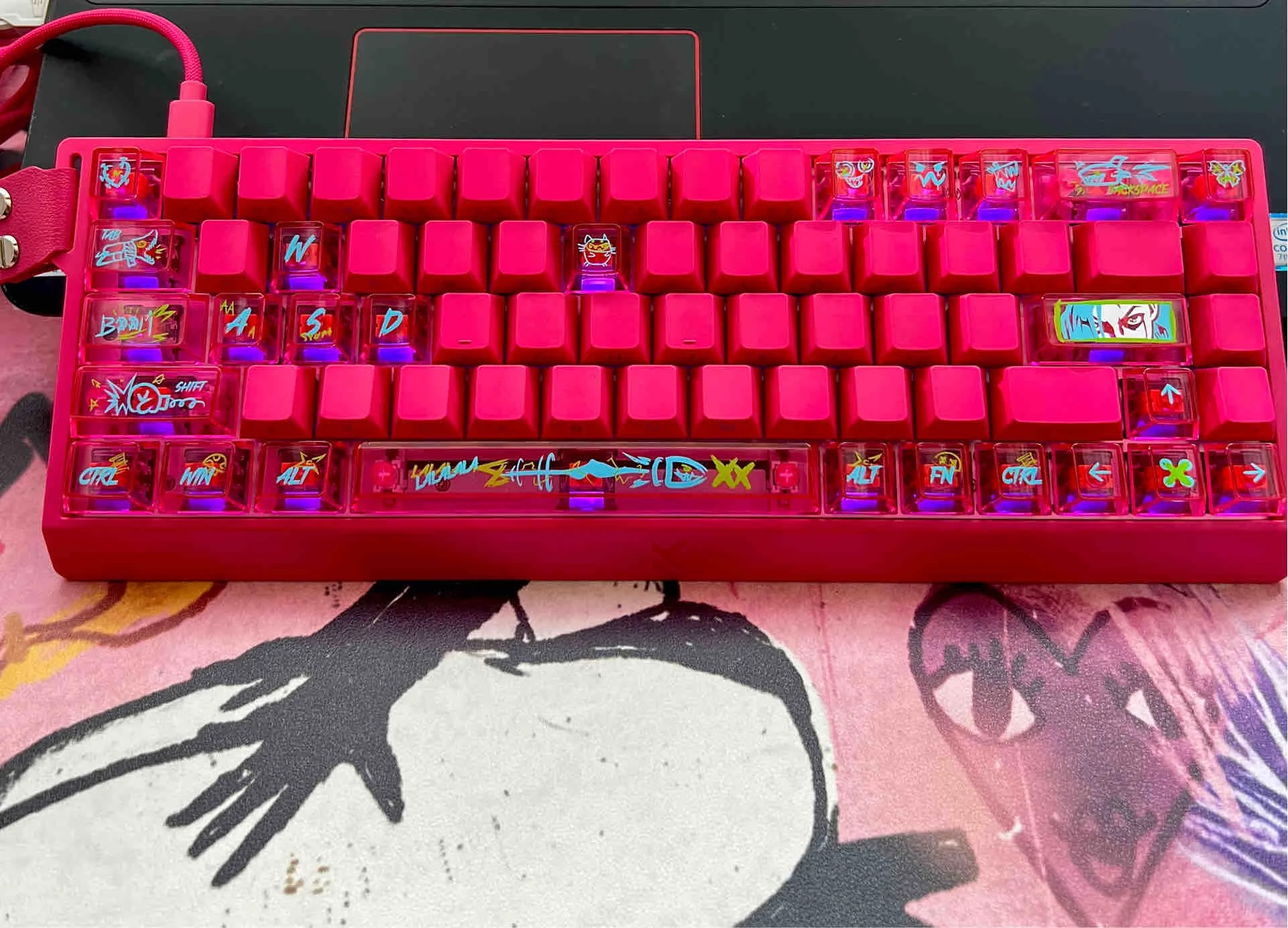 💻电竞少女の本命键盘！浆果红 Ace68 美到窒息🔥