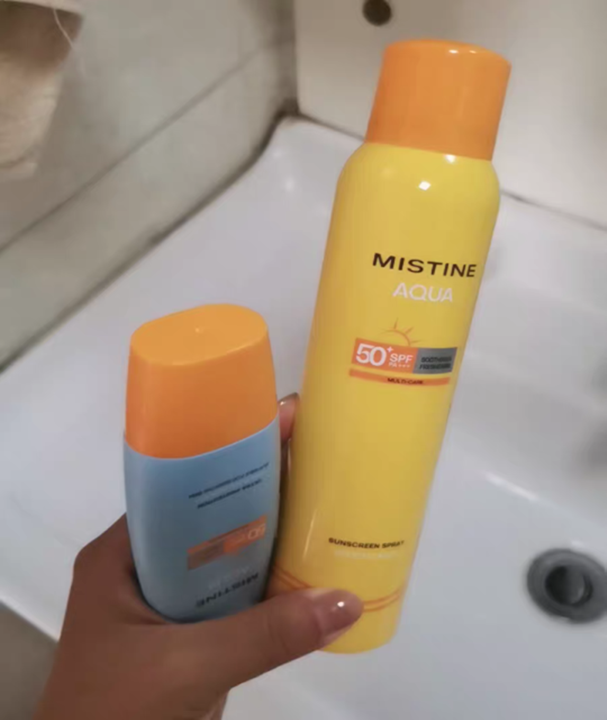 ☀️泰版防晒王炸组合！Mistine 小黄帽 + 小黄喷把紫外线焊死在门外～