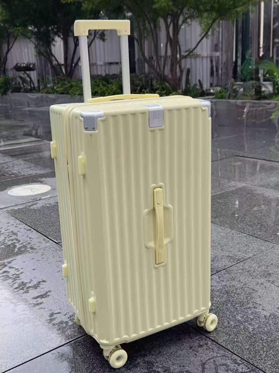 后悔没早买！这个柠檬黄行李箱解决了我上学所有麻烦！