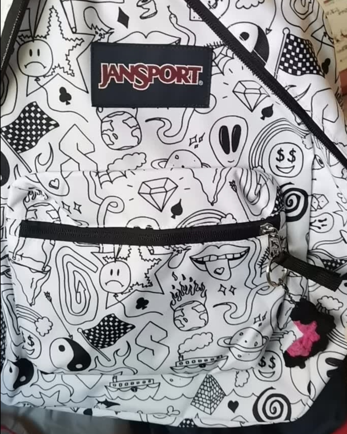 🎒通勤自习全适配！Jansport 搞怪物语书包承包我一天学习！
