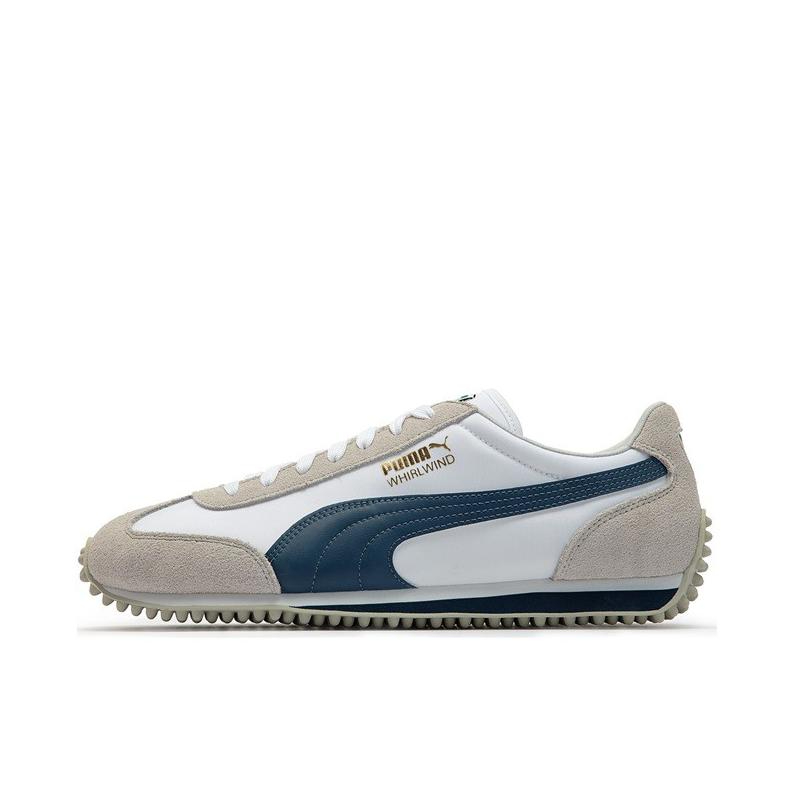 推荐商品：Puma/彪马 Whirlwind 时尚复古 轻便 拼接 休闲 城市通勤 T头鞋 德训鞋 跑鞋 白色/蓝色