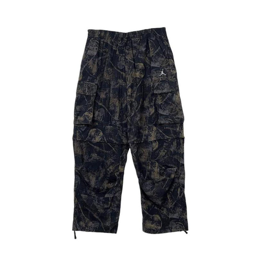 推荐商品：Jordan Brand/乔丹童装 梭织透气系带运动长裤 男中大童 IF1882 黑