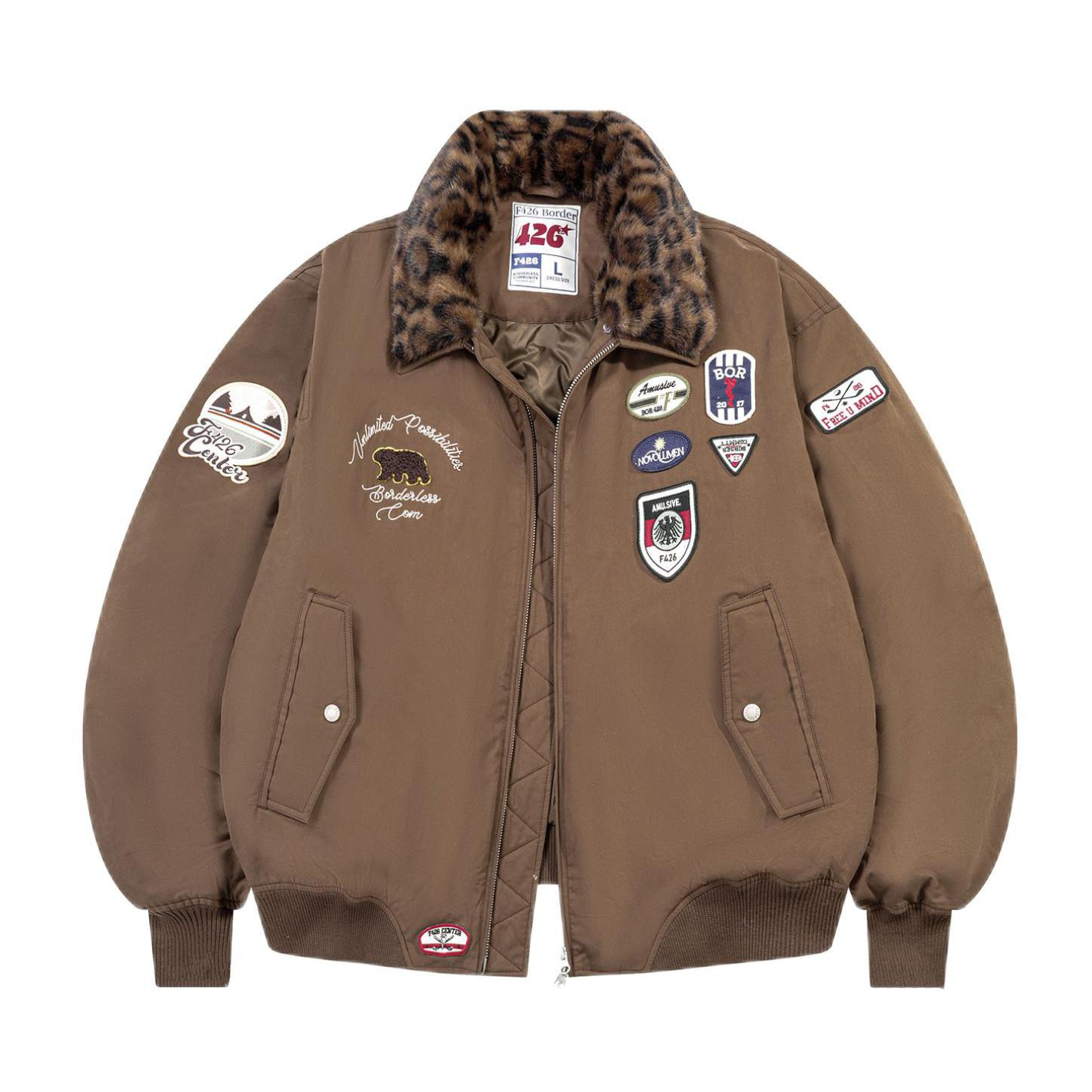 推荐商品：【魏笑同款】F426 保暖加厚翻领拉链毛领长袖羽绒服 KFYRF25DJ-0239 咖