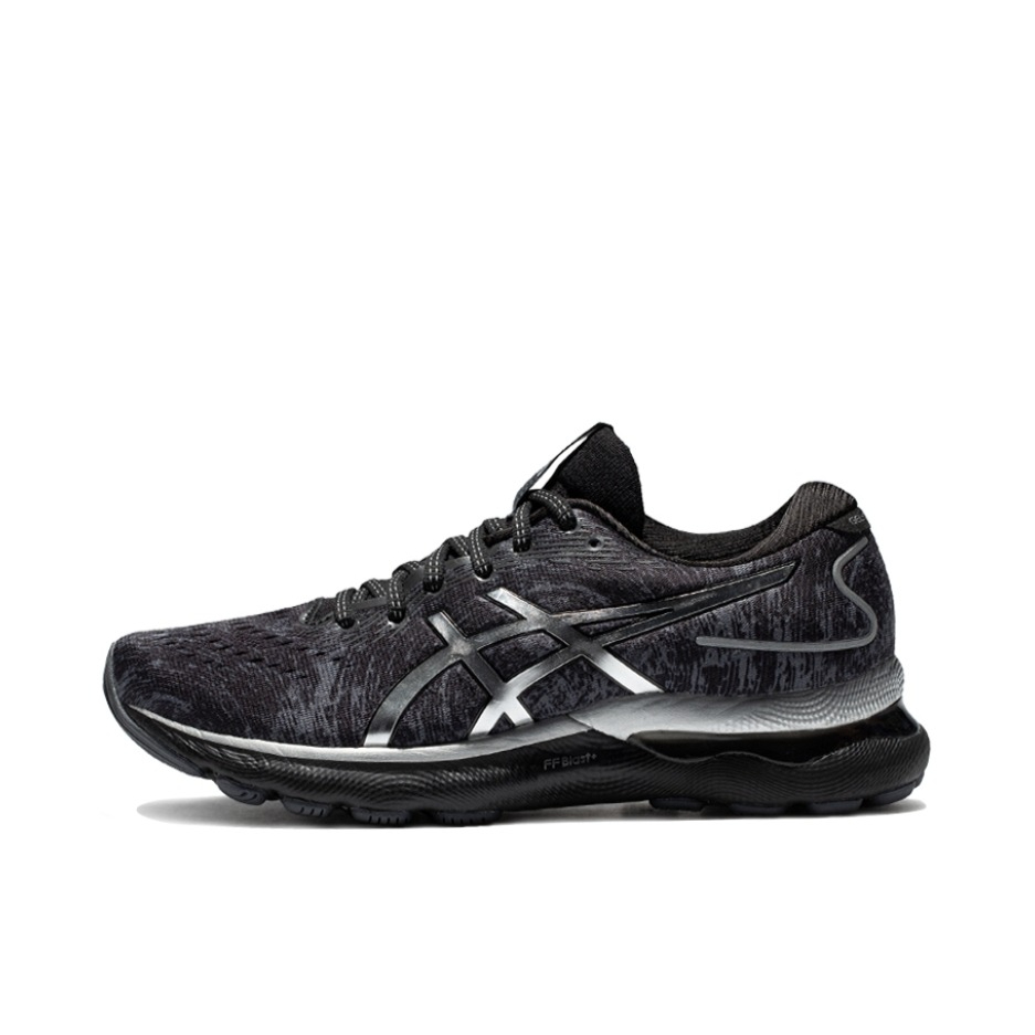 推荐商品：Asics/亚瑟士 Gel-Nimbus 24 跑鞋 圆头包裹轻便缓震透气稳定支撑回弹复古碳板织物夜跑 女款/铂金限定