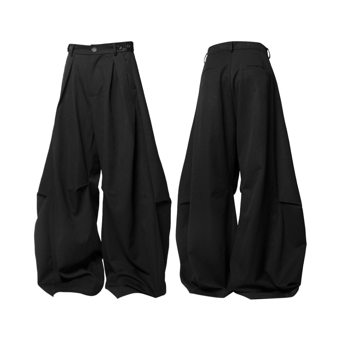 推荐商品：RELABEL 打褶廓型垂坠西装裤 RE251207102206 黑