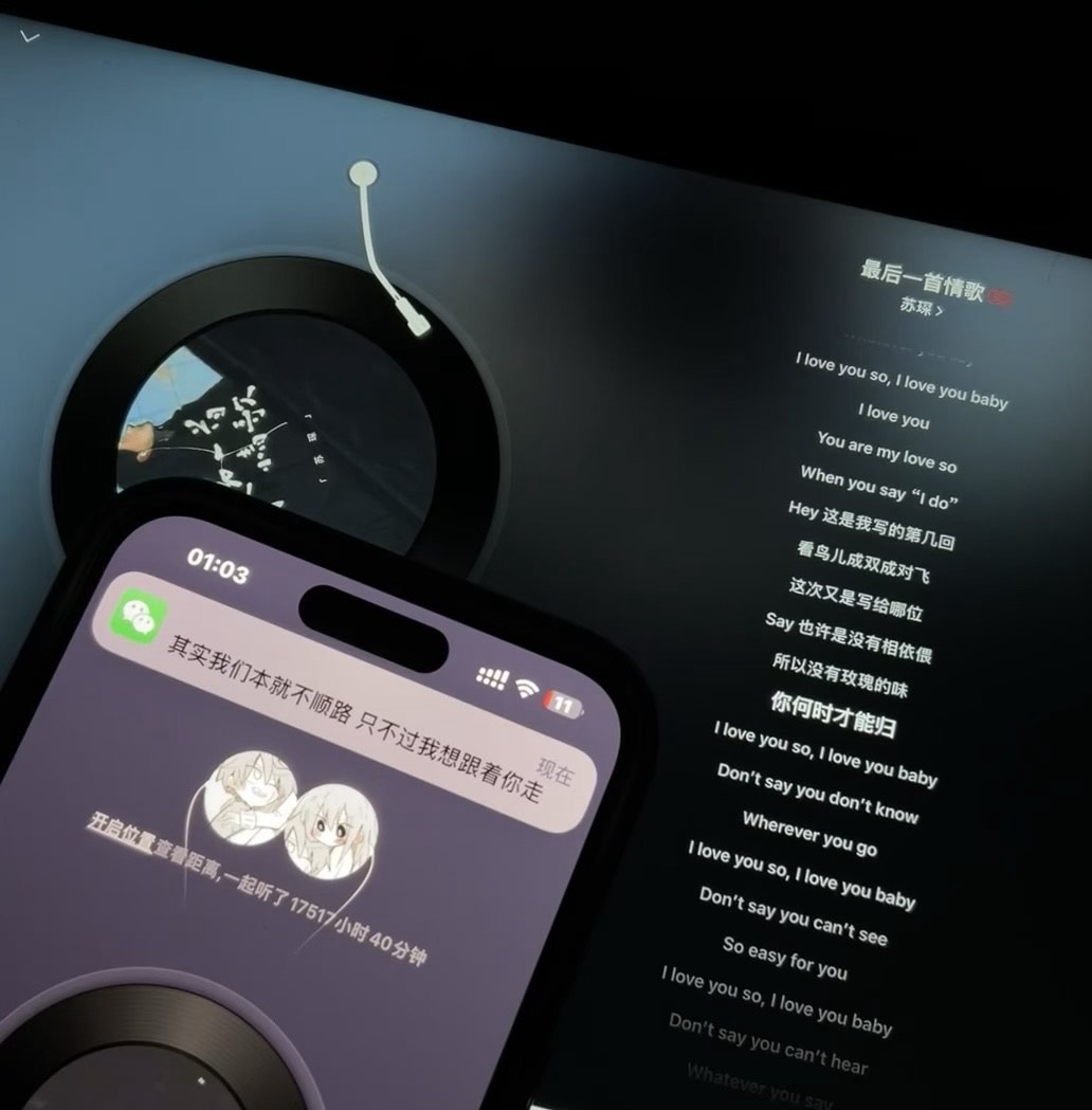 耳机里的音乐变成了和你的语音通话 和 crush一起听歌偷偷截图9o 这世界瞬息