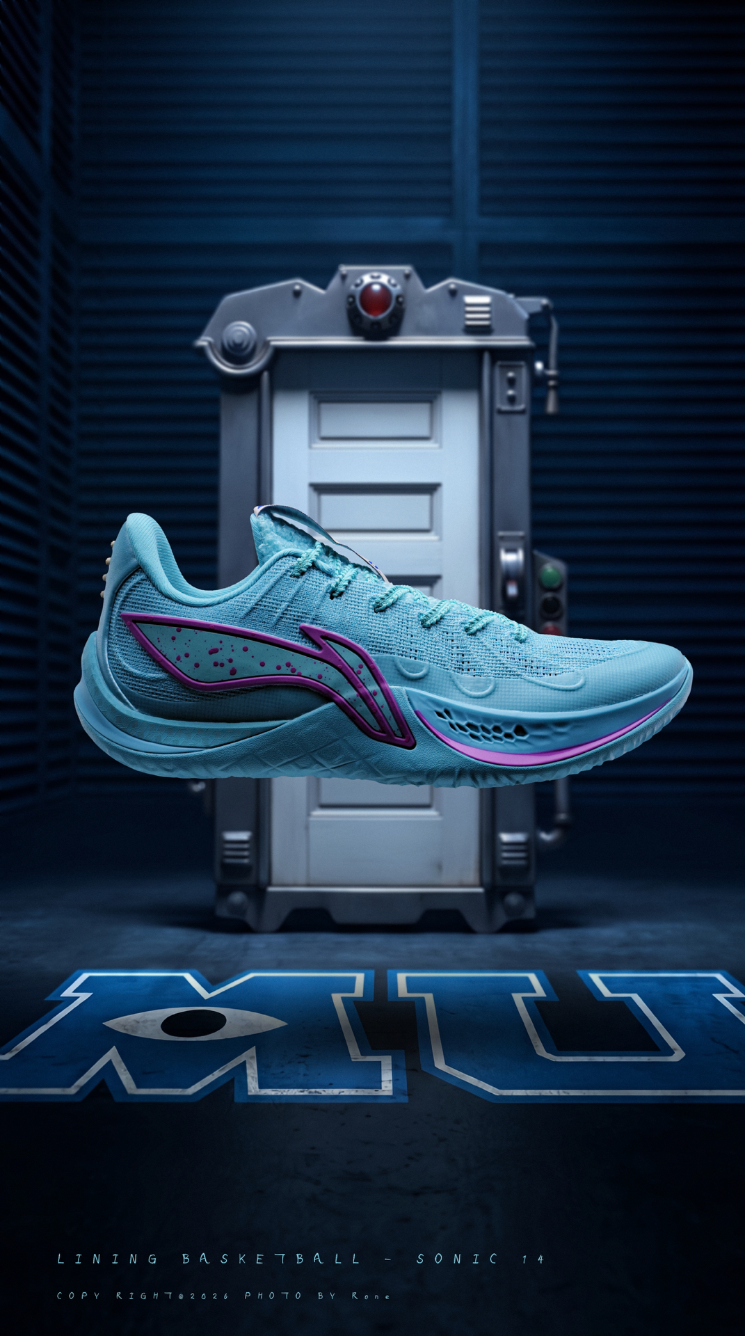 李宁音速14怪兽大学联名，颜值与实战都在线