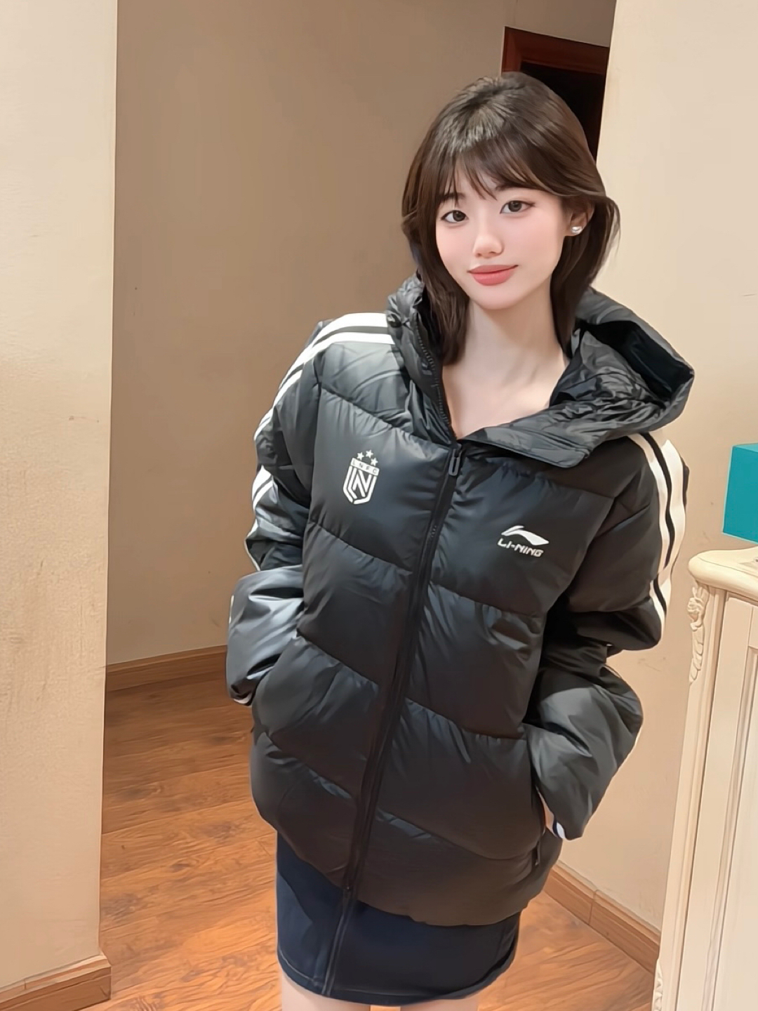 大学生认证！这件黑羽绒服好绝🥳
