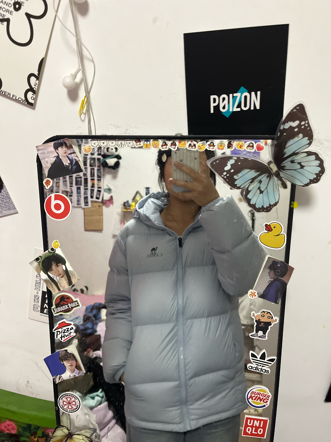 浅蓝面包服，韩女感拿捏🤌