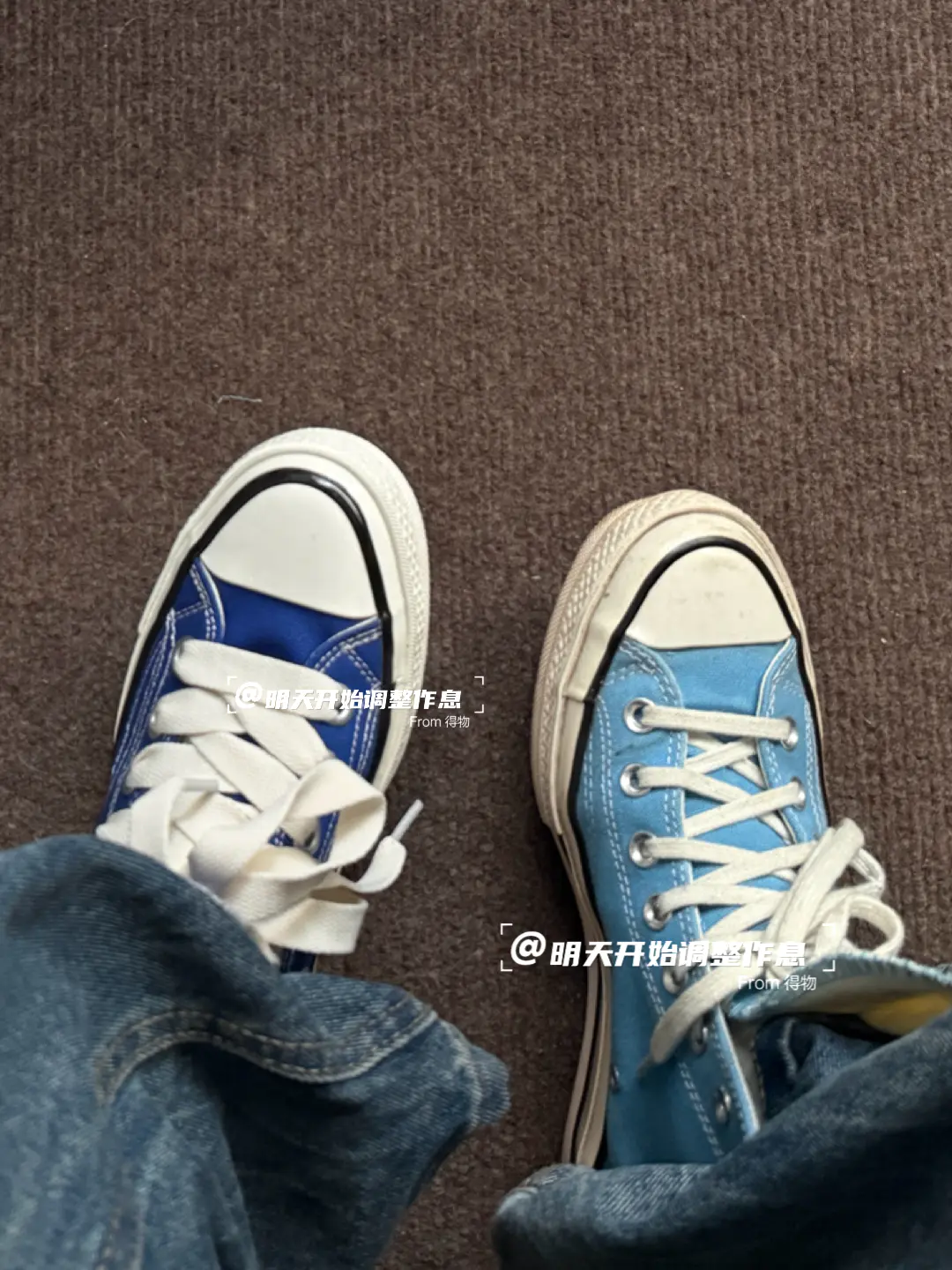 🧿➿🧊鸳鸯蓝匡威Converse?!这到底是一双还是两双!!小众晕啦!