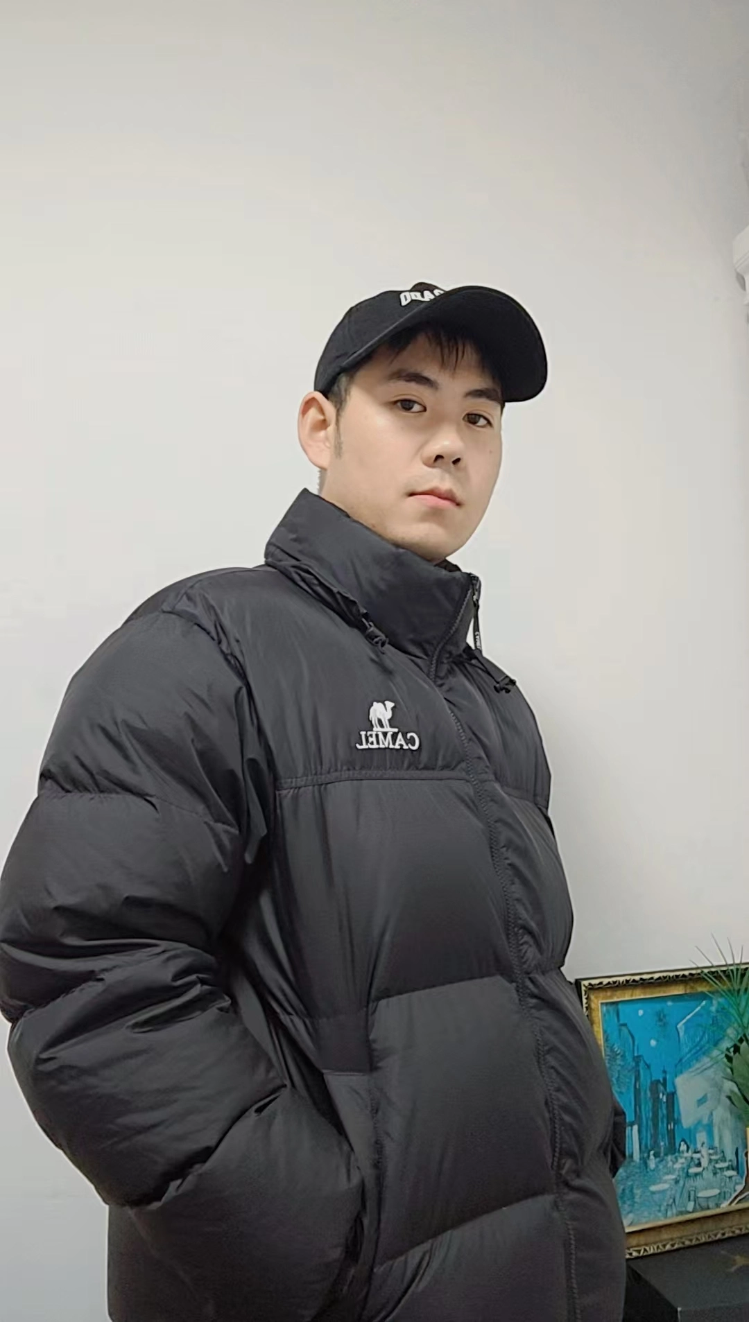 黑色袄子上身分享 保暖有型但有点闷❗❗