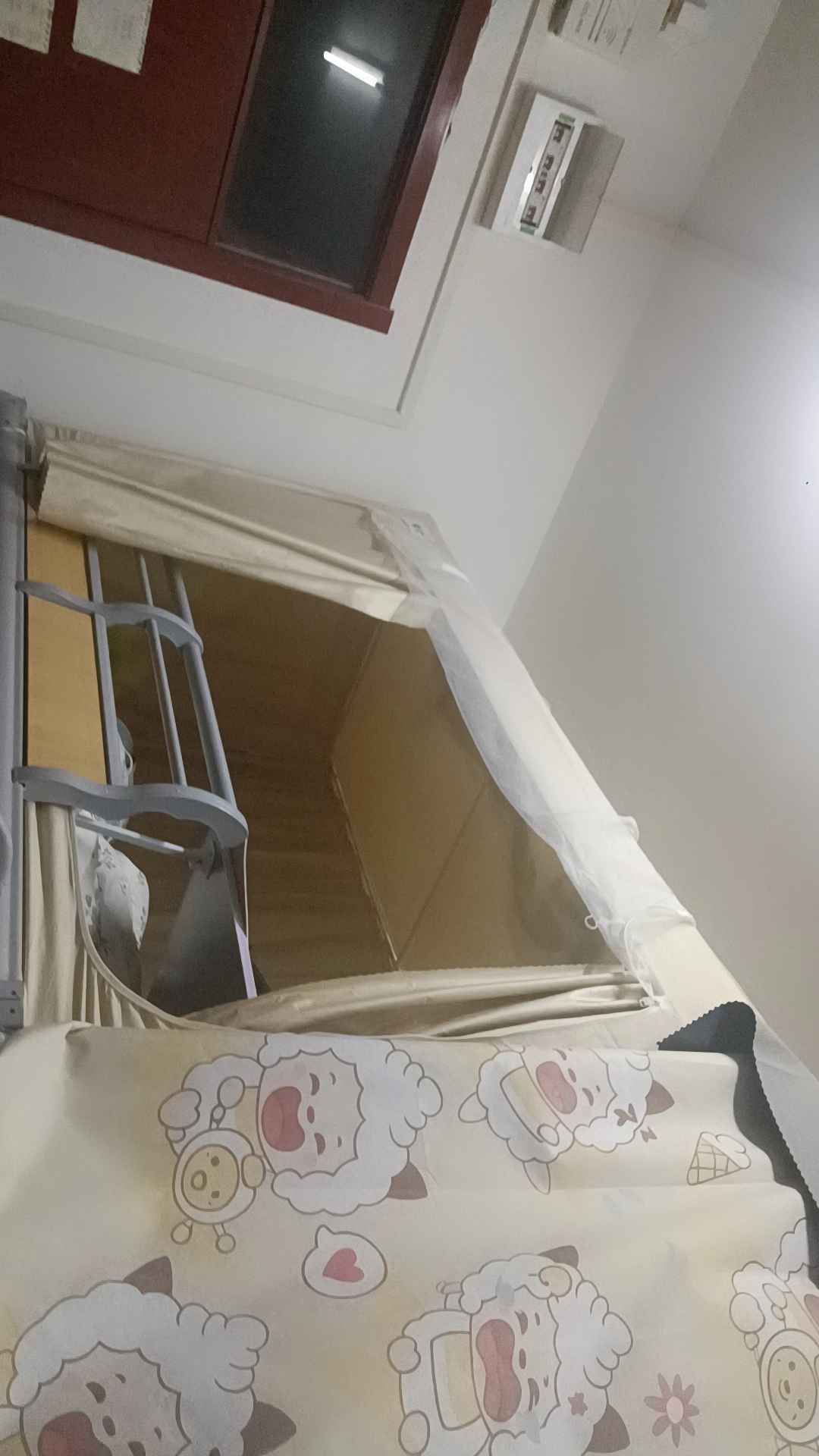 舍床帘一体蚊帐体验