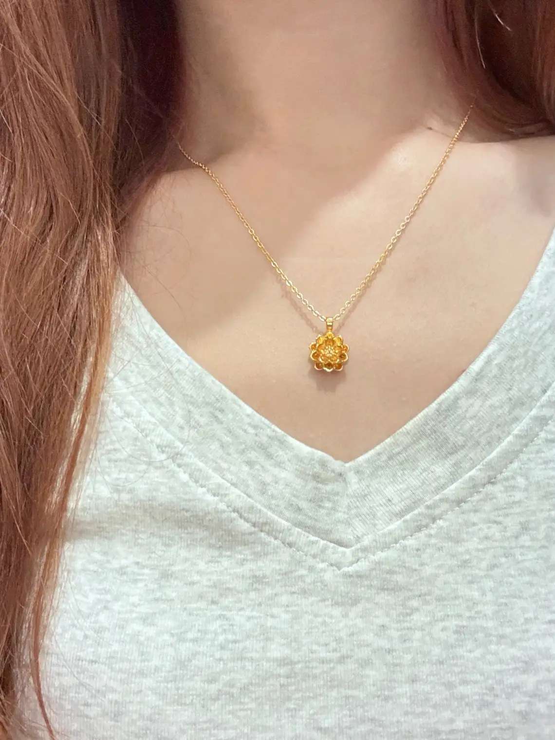 长辈都夸的莲花项链！贵气感拉满💫