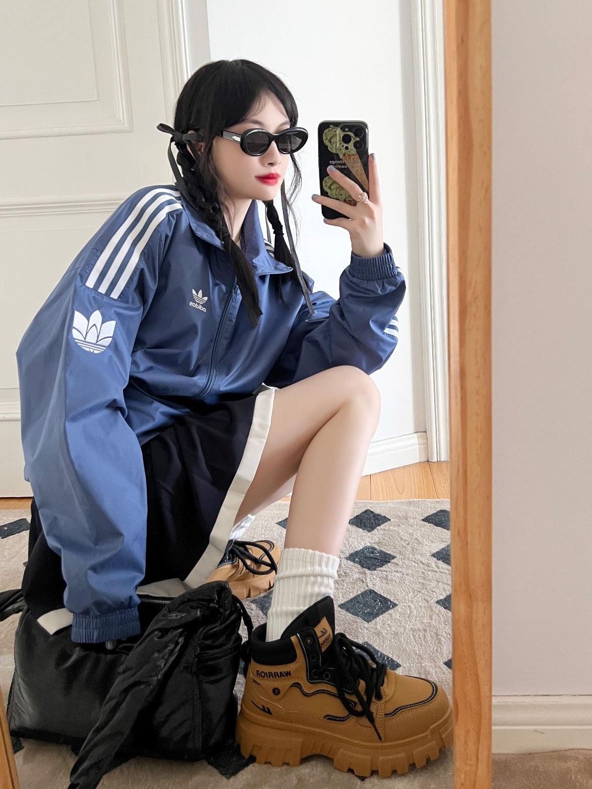 adidas girl👧🏻✖️今天这套真的帅到我了🕶️