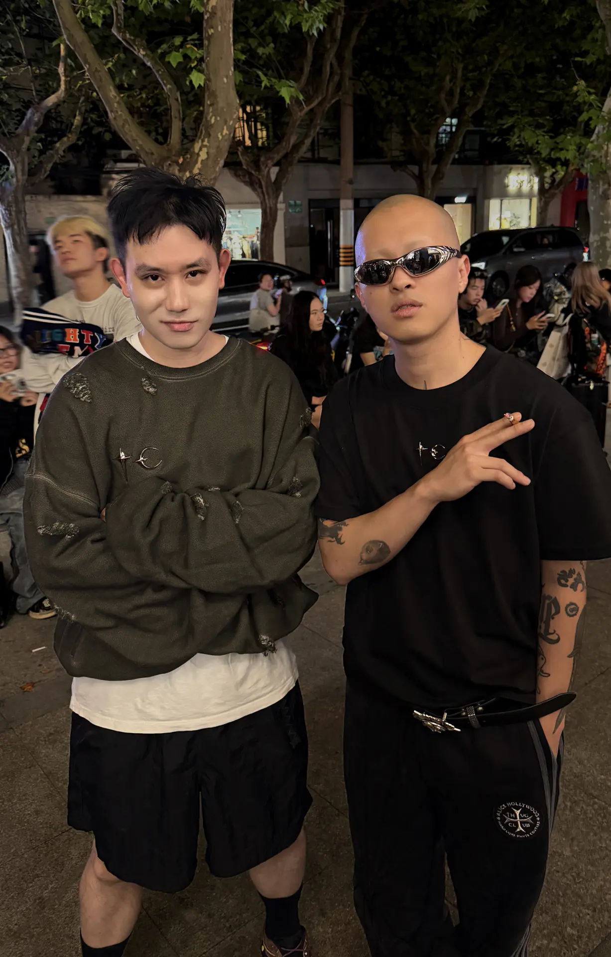 街头穿衣风度这一块,我和Psy.P都选THUGCLUB