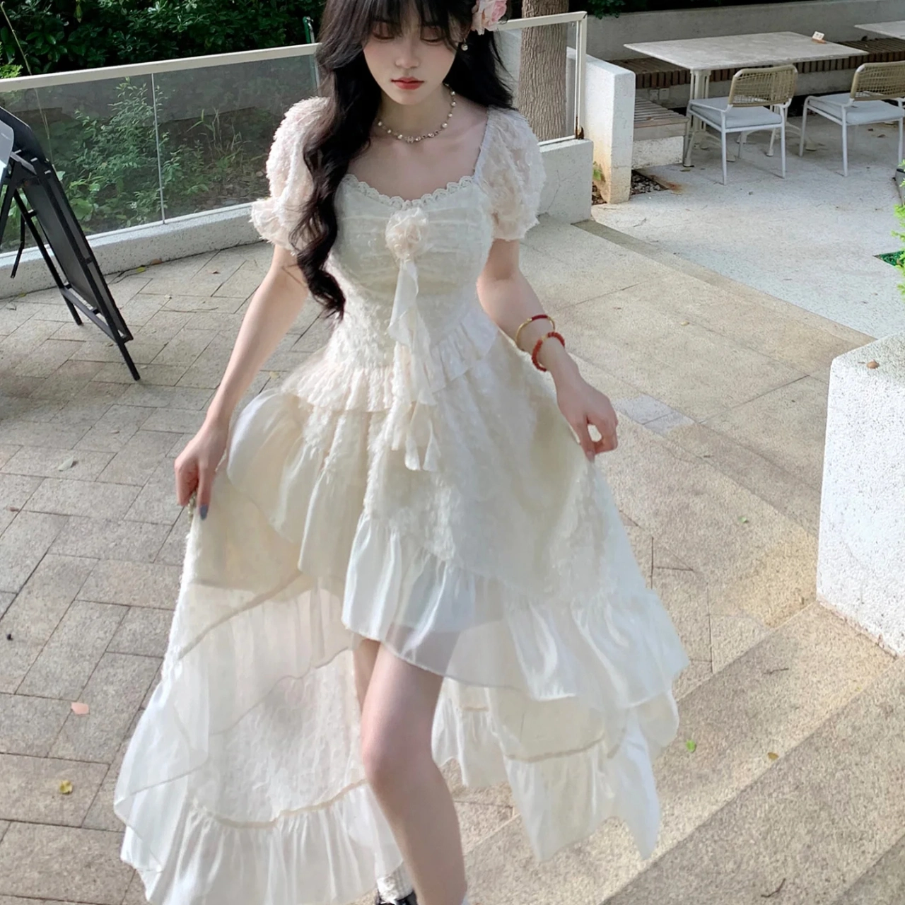 纯欲蕾丝裙！夏日氛围感绝了🌸
