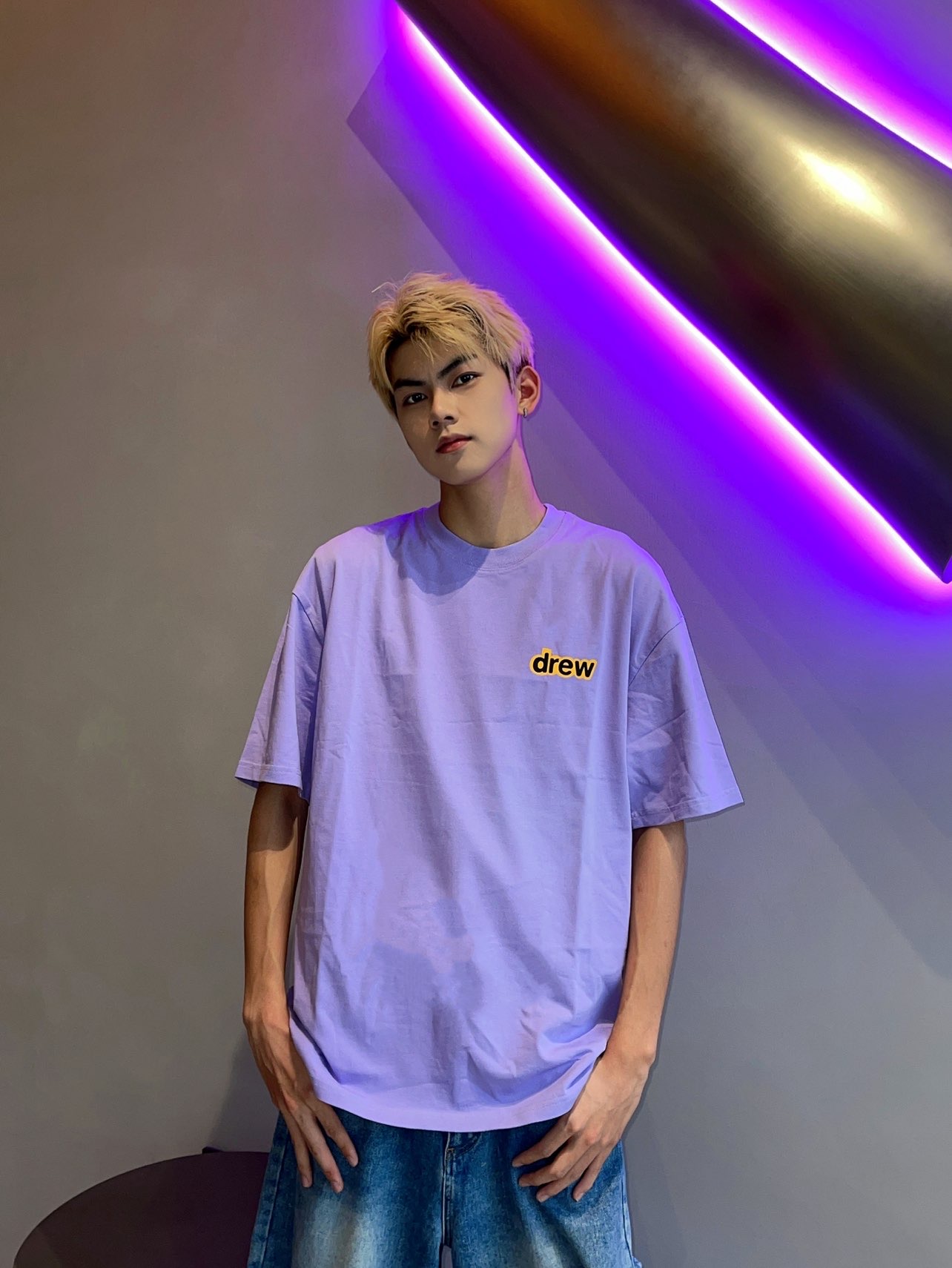 drew这款紫色短袖我真的心头爱！