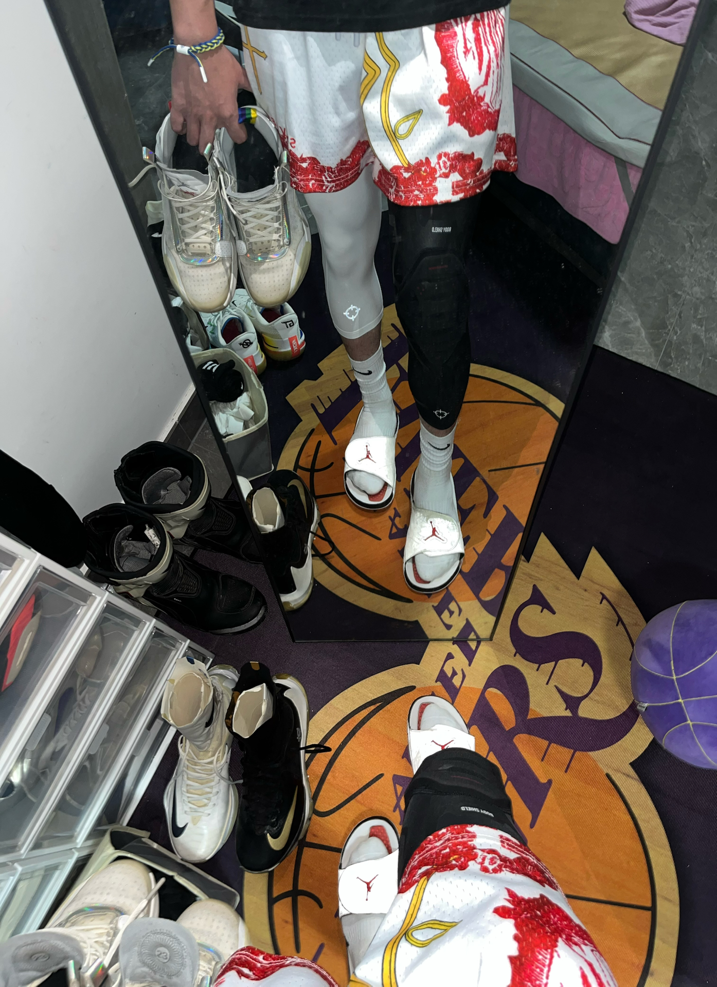球鞋球裤穿搭｜镜前随手一拍🏀