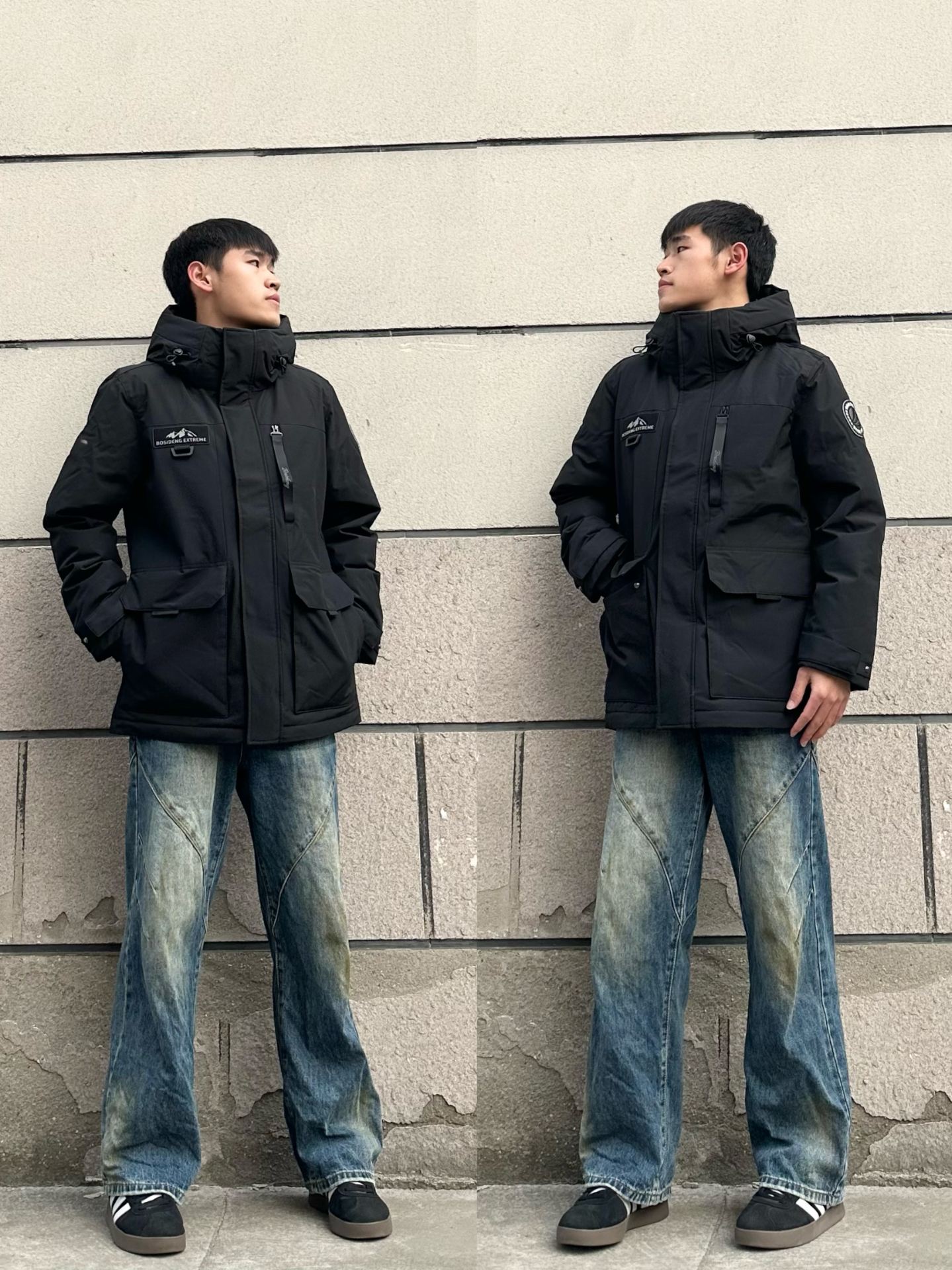 山系男孩本命黑羽绒服，实用又好搭⛄