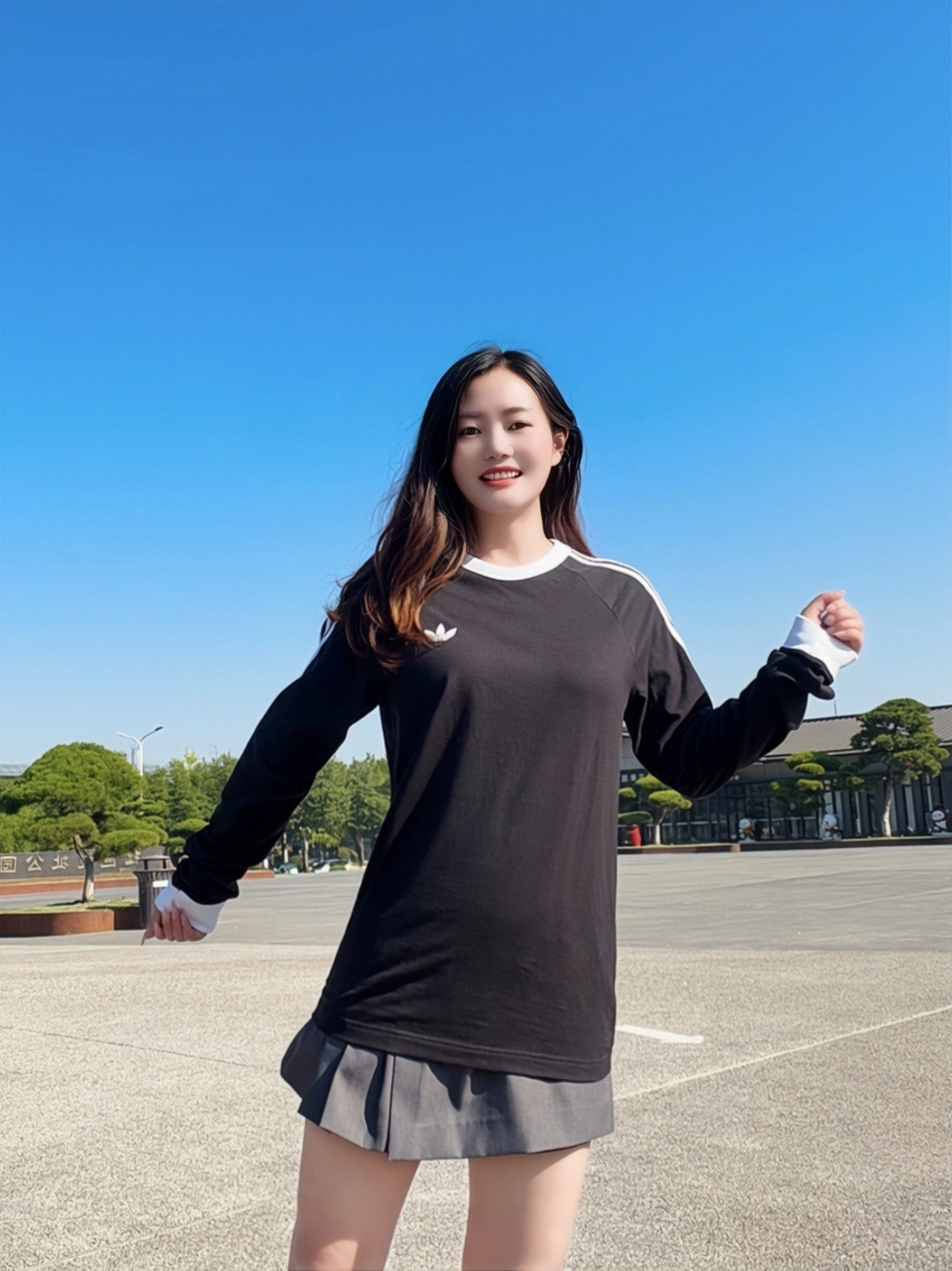 复古风长袖,穿搭无边界