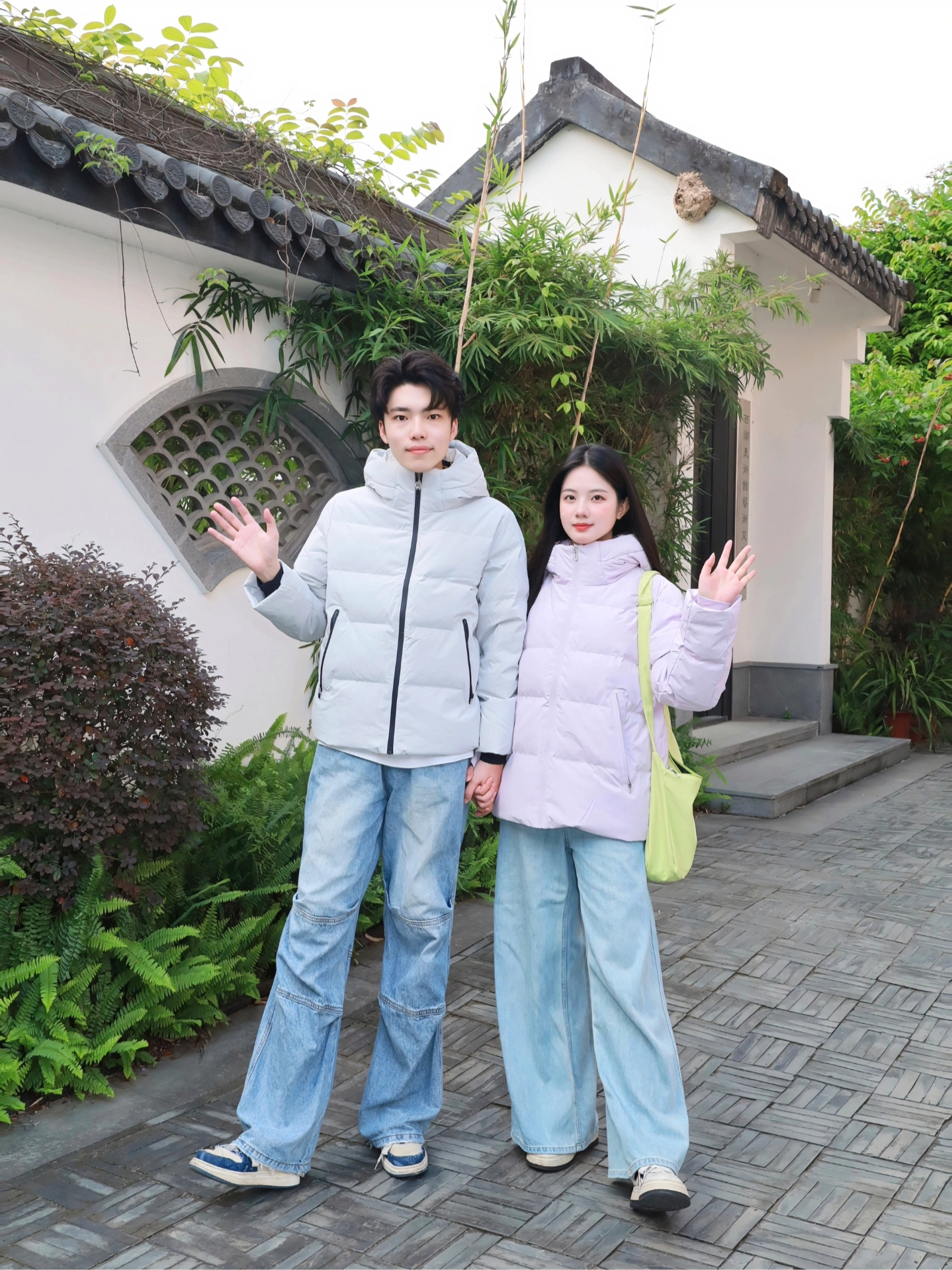 秋冬情侣羽绒服OOTD|今天穿的是鸭鸭紫钻系列!