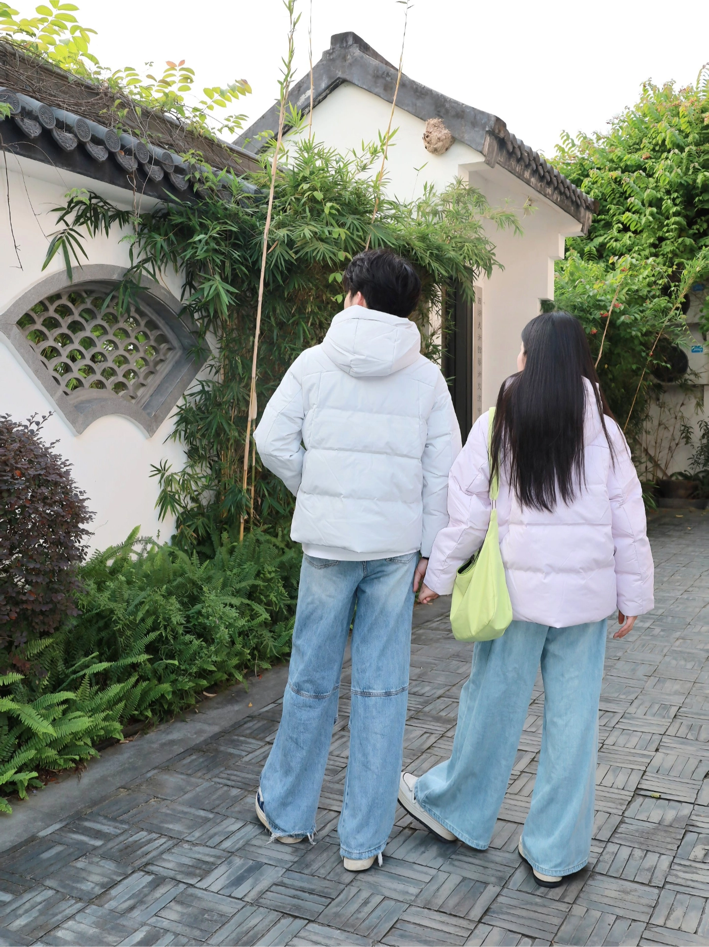 秋冬情侣羽绒服OOTD|今天穿的是鸭鸭紫钻系列!