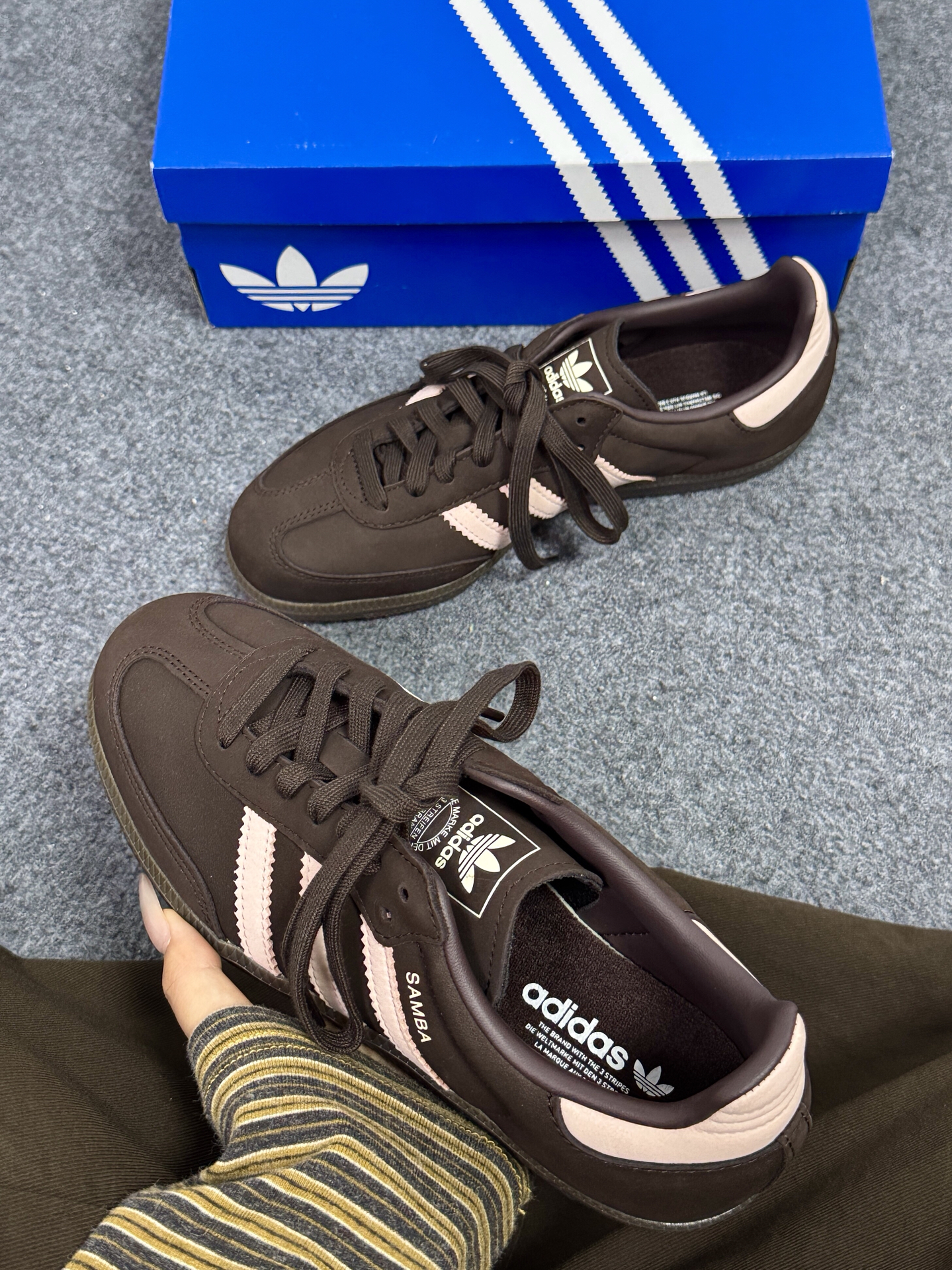 宋雨琦同款～秋天棕粉adidas德训鞋上场啦🍂