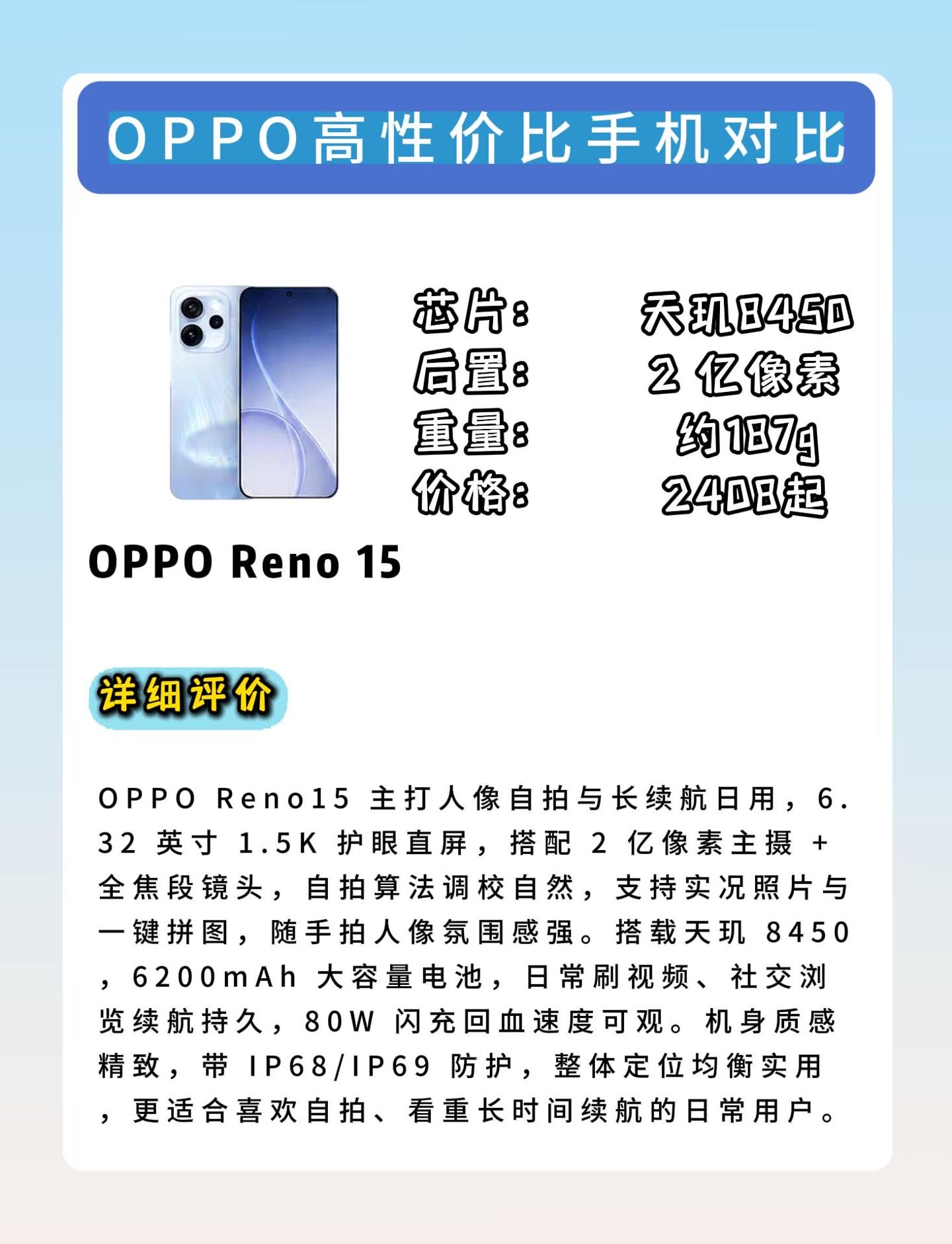 OPPO Reno15和Find X8S怎么挑?别再盲目选错!