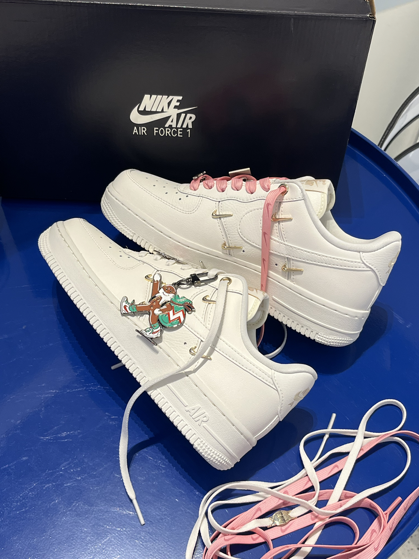 泫雅同款四钩AF1,公主请加配饰DIY‼️