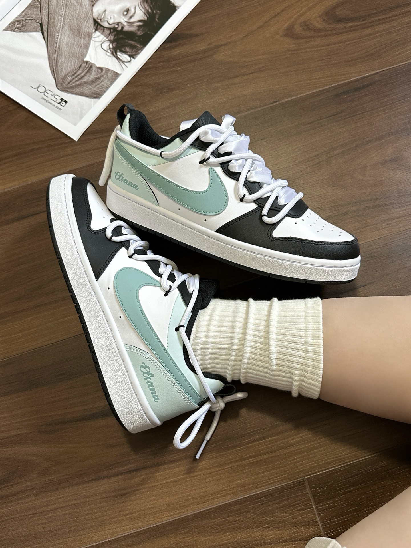 夏日超清新的Nike定制板鞋🥑云夏诗集～