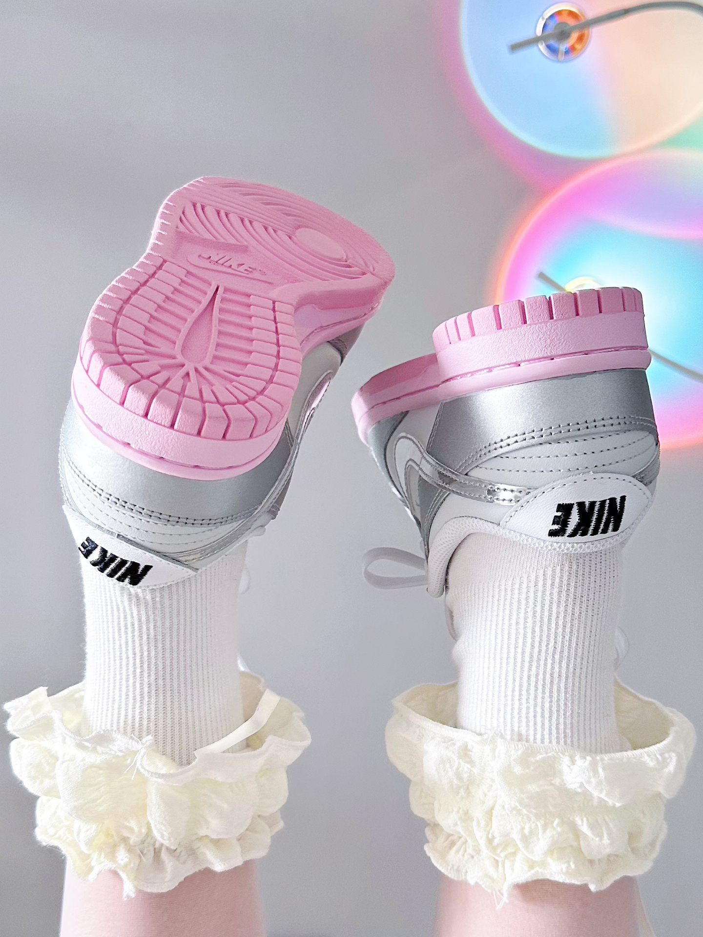 出门在外没输过‼️Nike千禧银粉少女的梦中情鞋💕