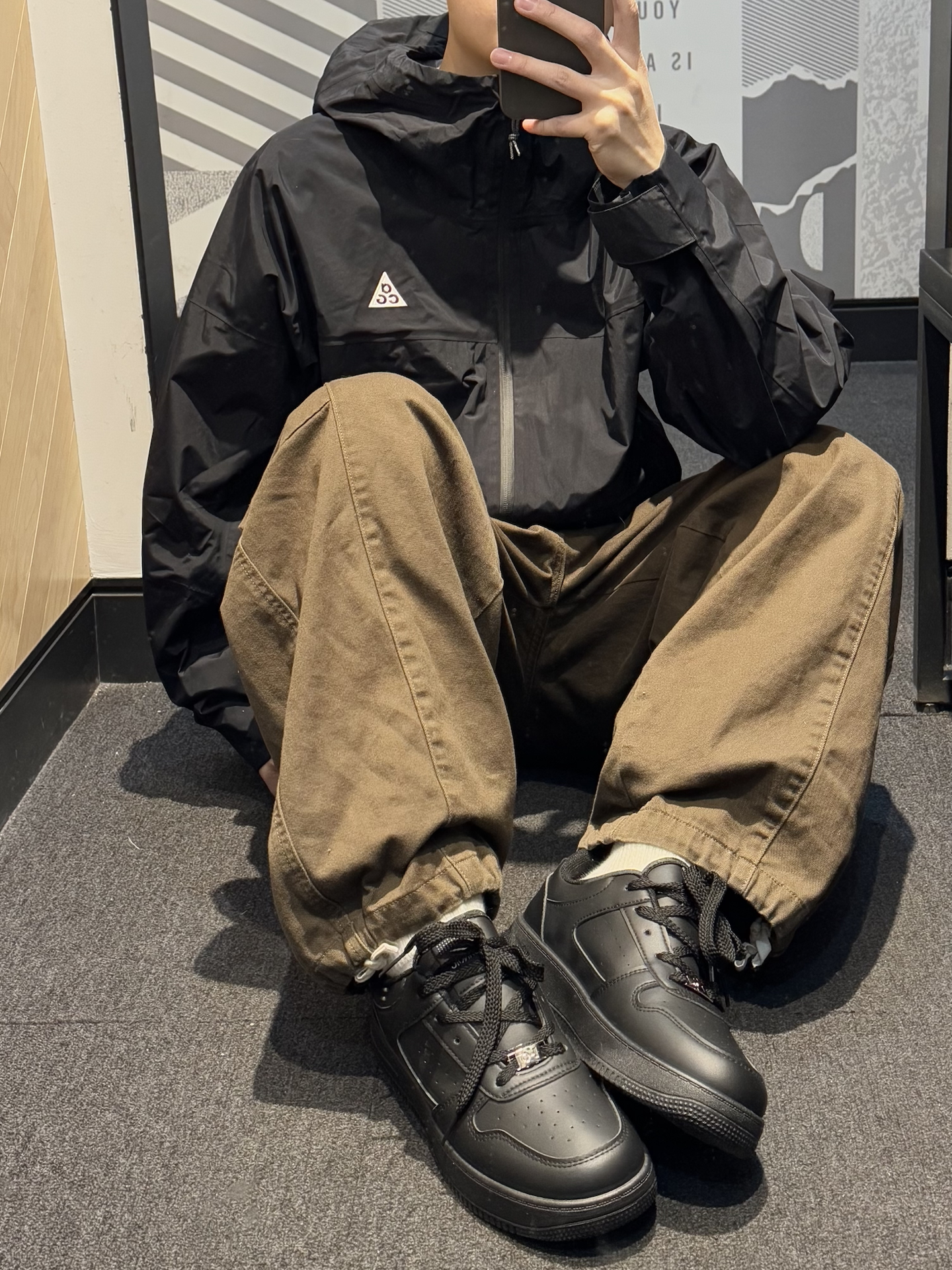 🖤早春ootd｜黑武士才是我的穿搭舒适区～