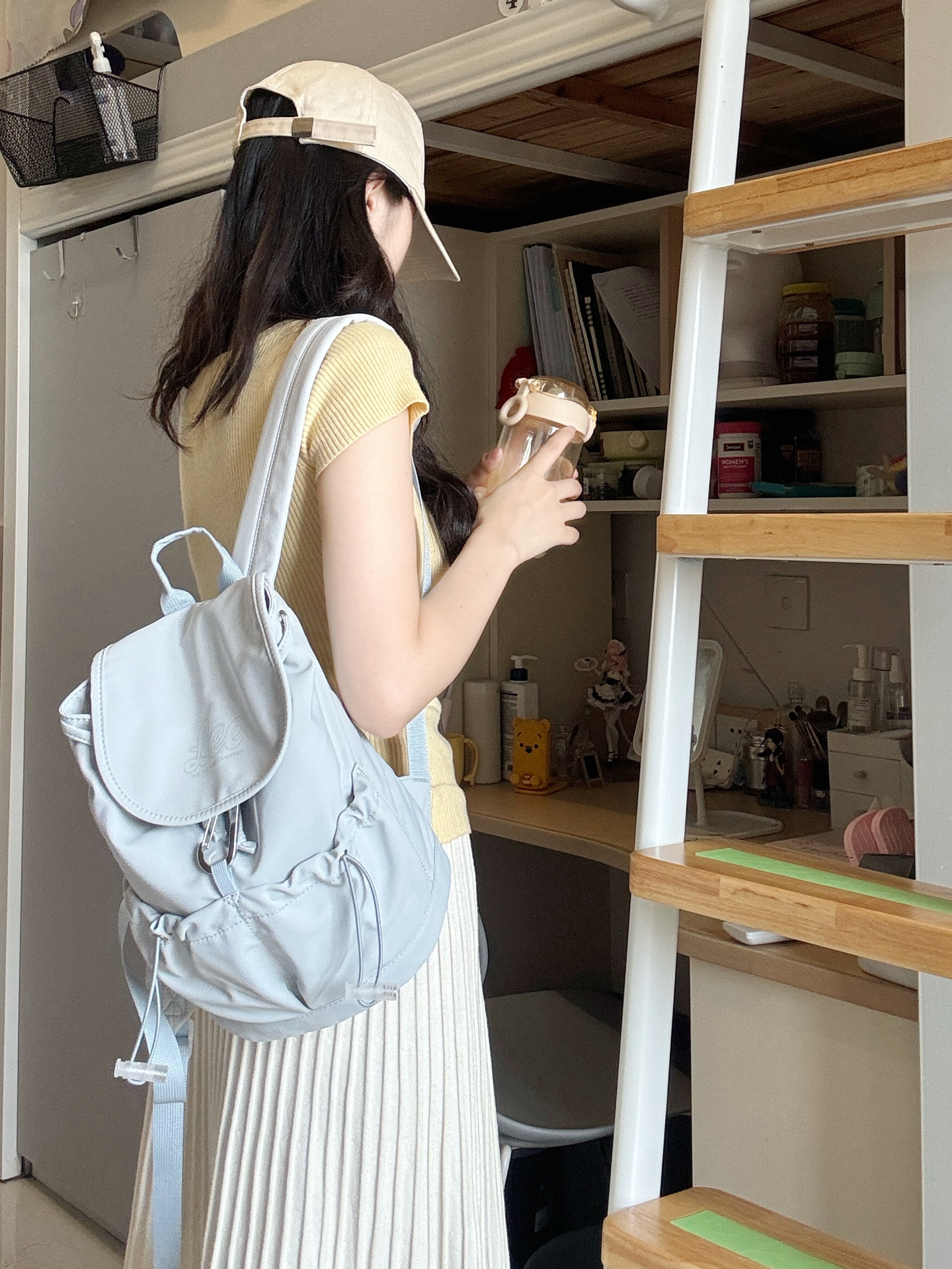 浅蓝双肩包耐造吗？👀