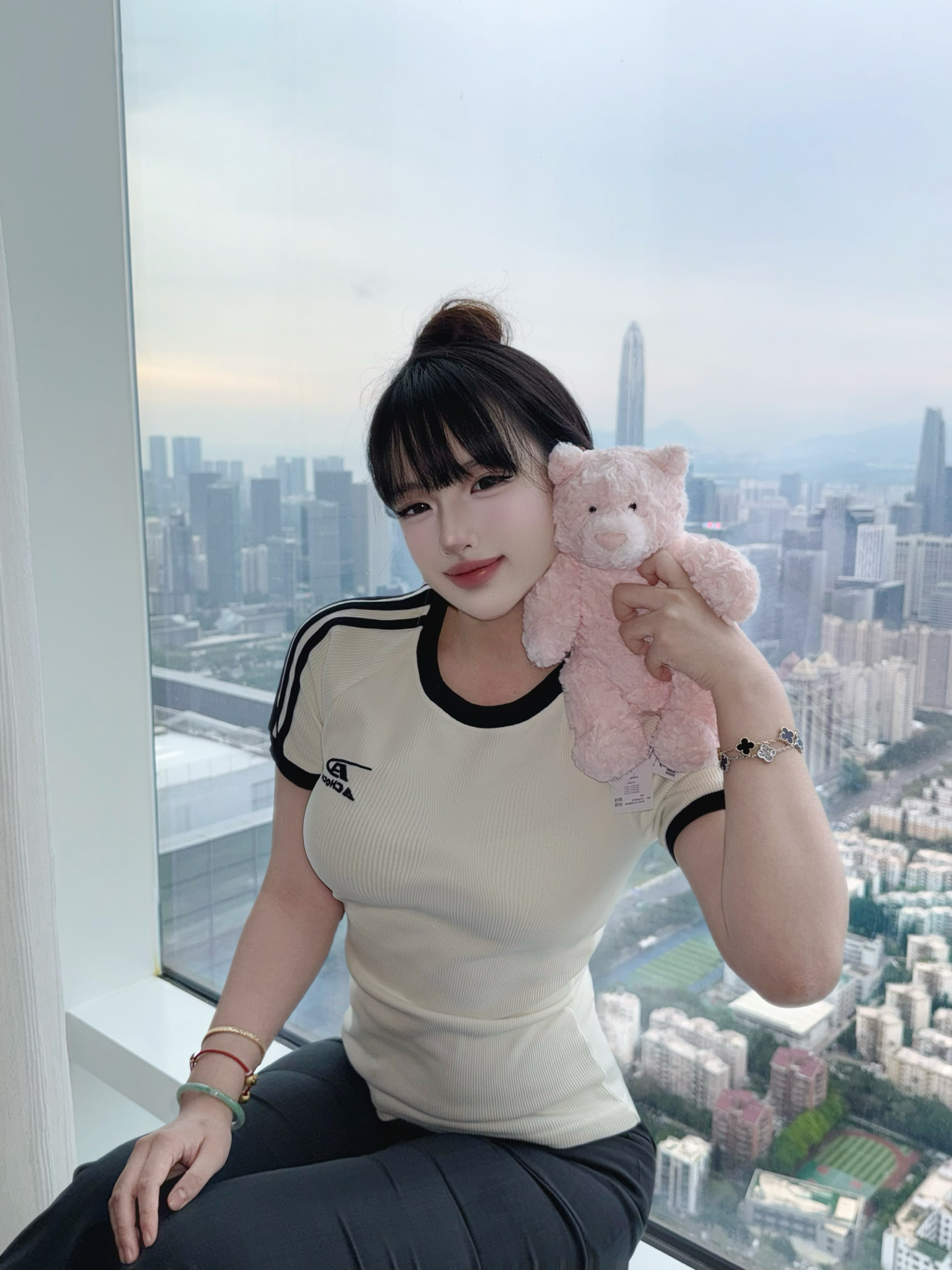 少女心爆棚💕 这个粉色小熊拍照超上镜！