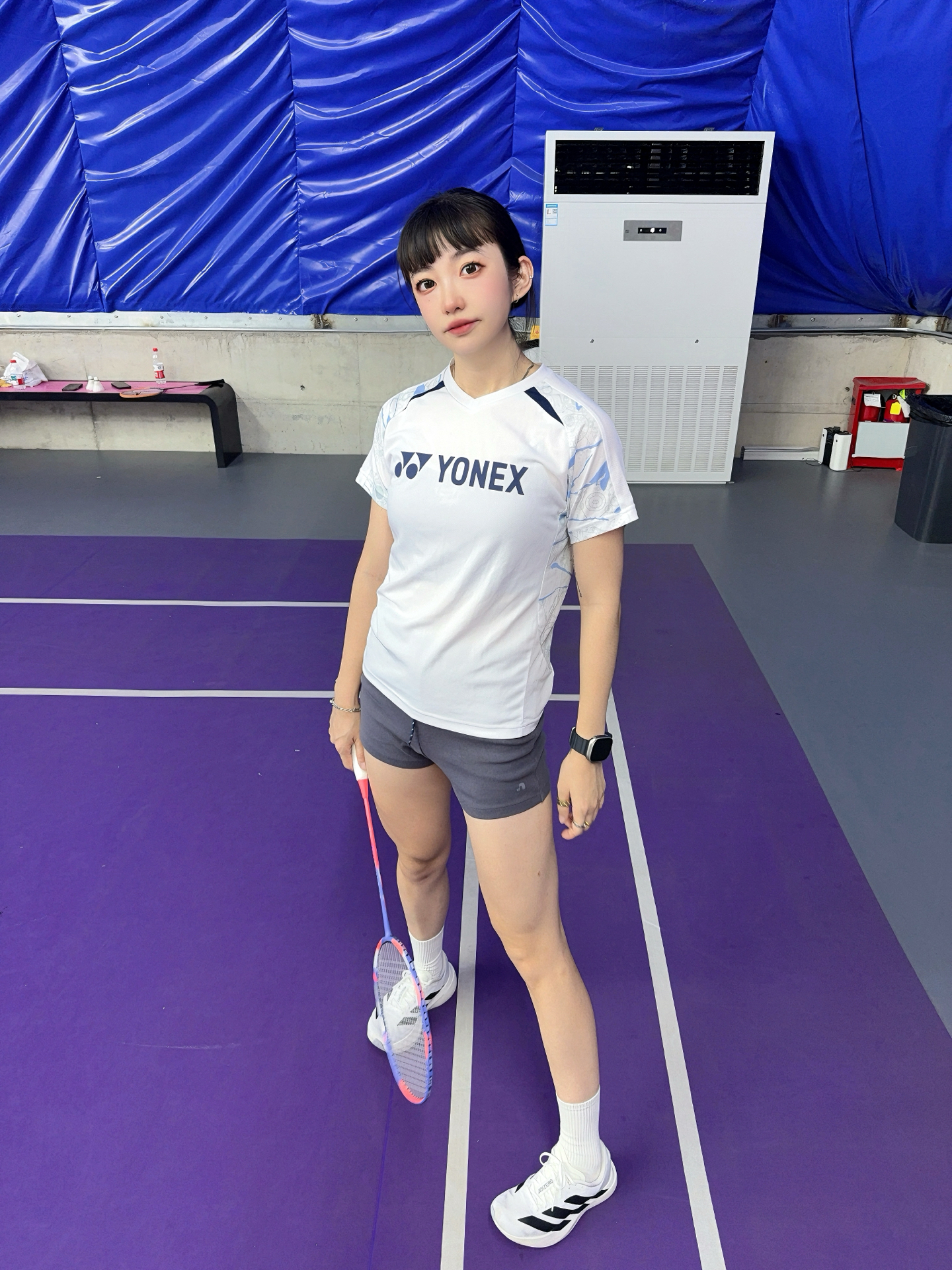 羽毛球女孩的“超飒”上衣⚡️