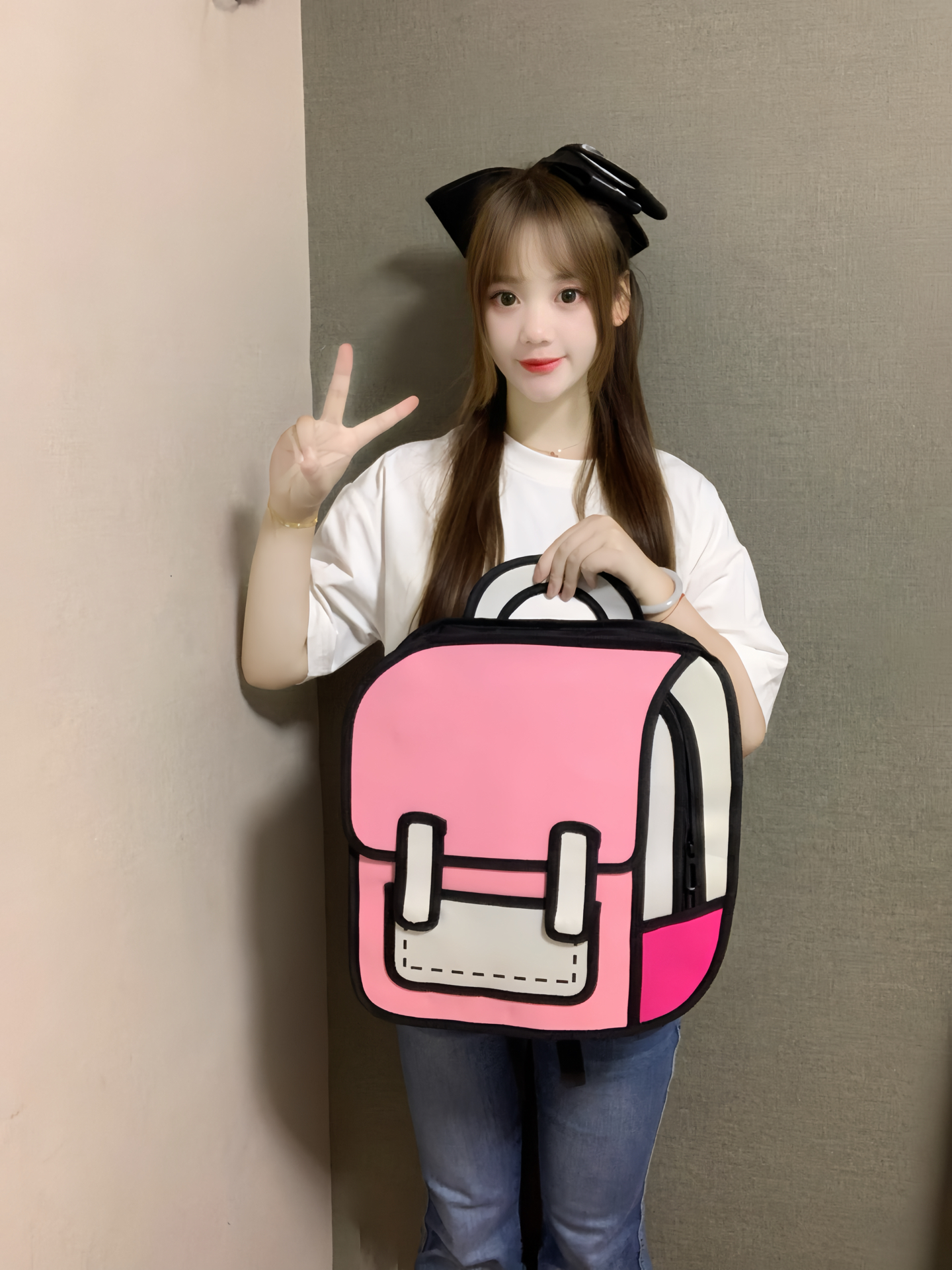甜妹出街爱背🎀