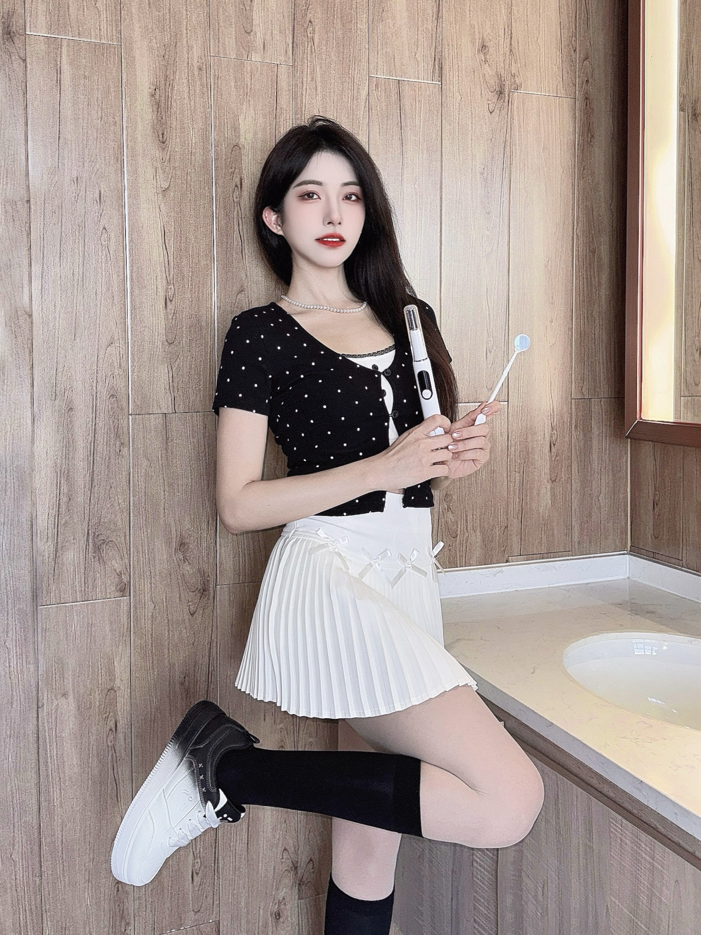 这个黑白搭配有点绝😍