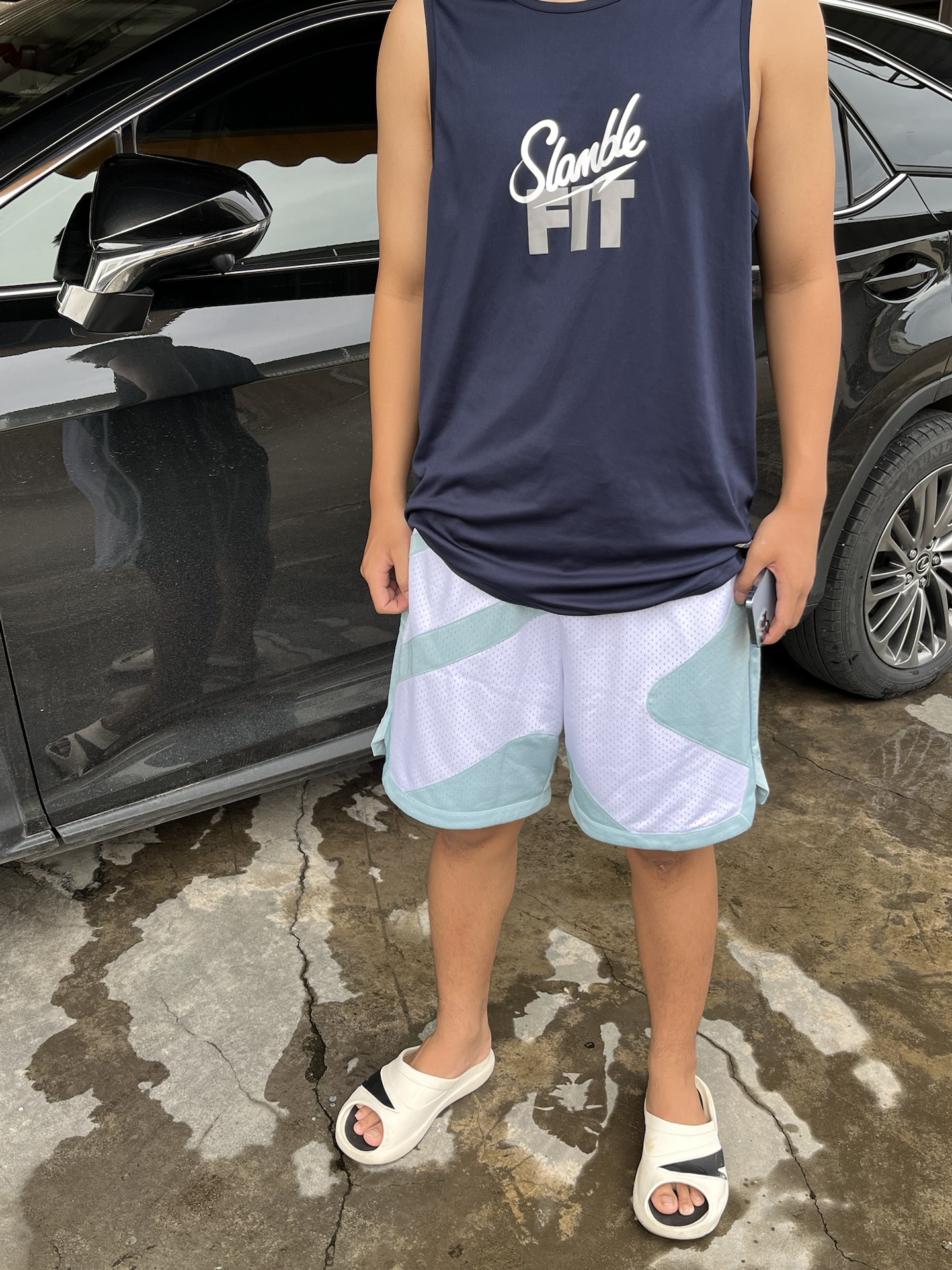 运动男孩的颜值短裤