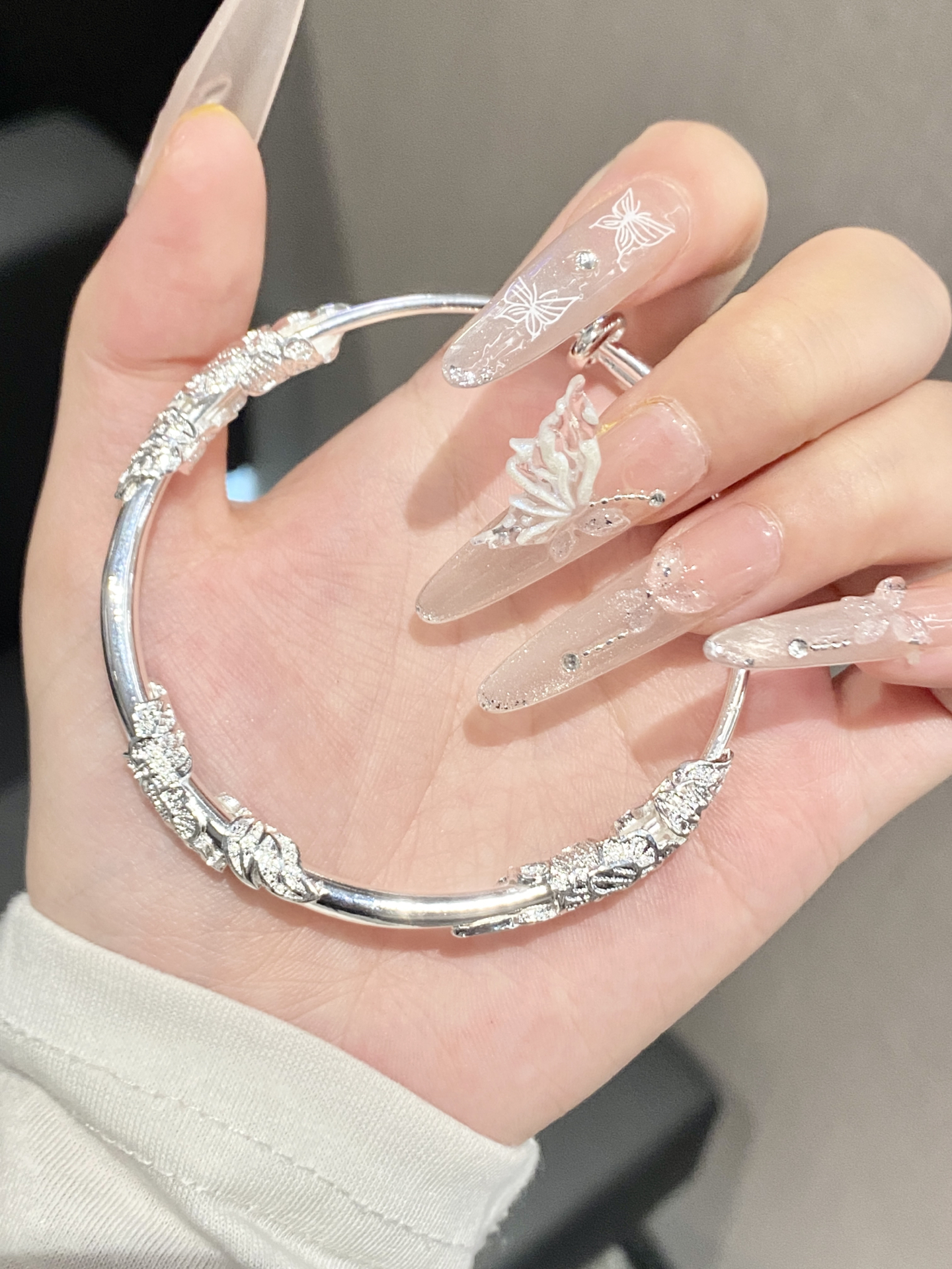 学生党送礼不愁！新中式银手镯超有质感💝
