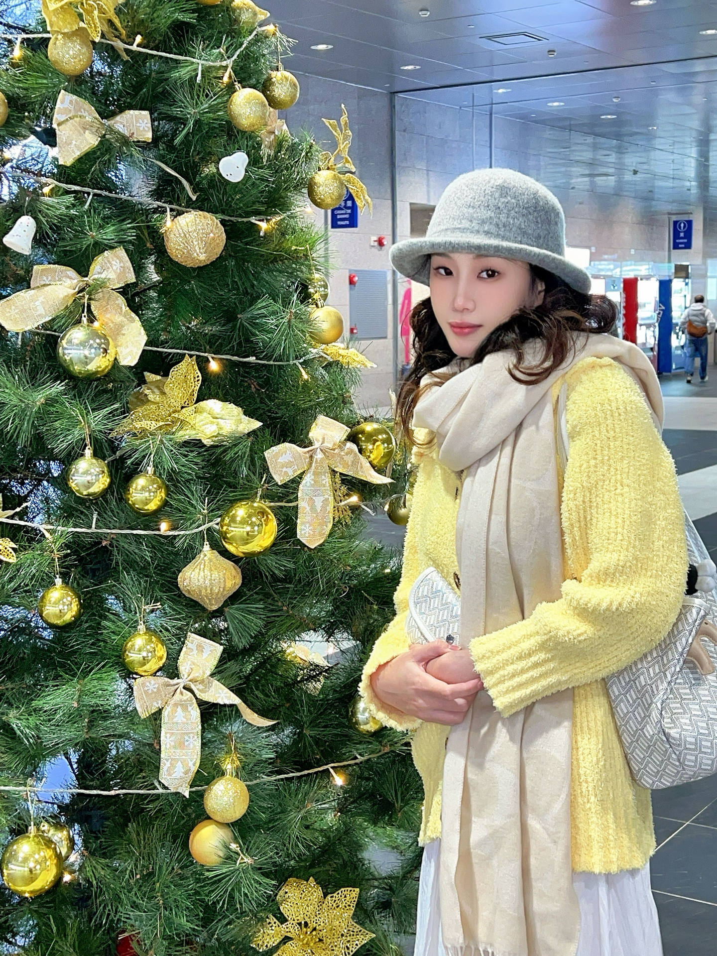 圣诞约会被追问的围巾！🎄
