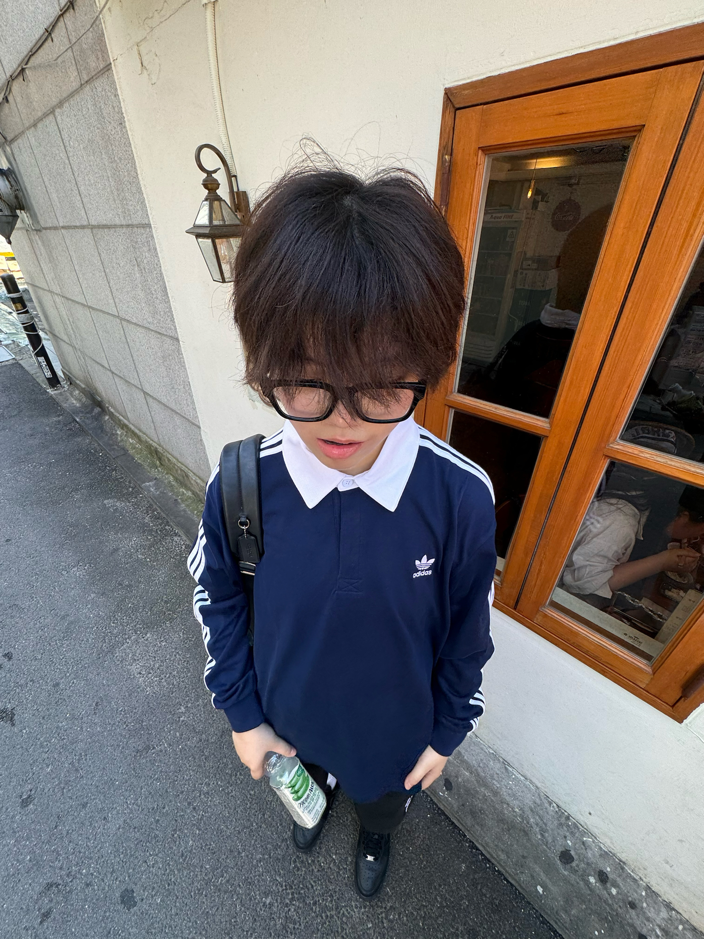 新入的polo衫太韩系了