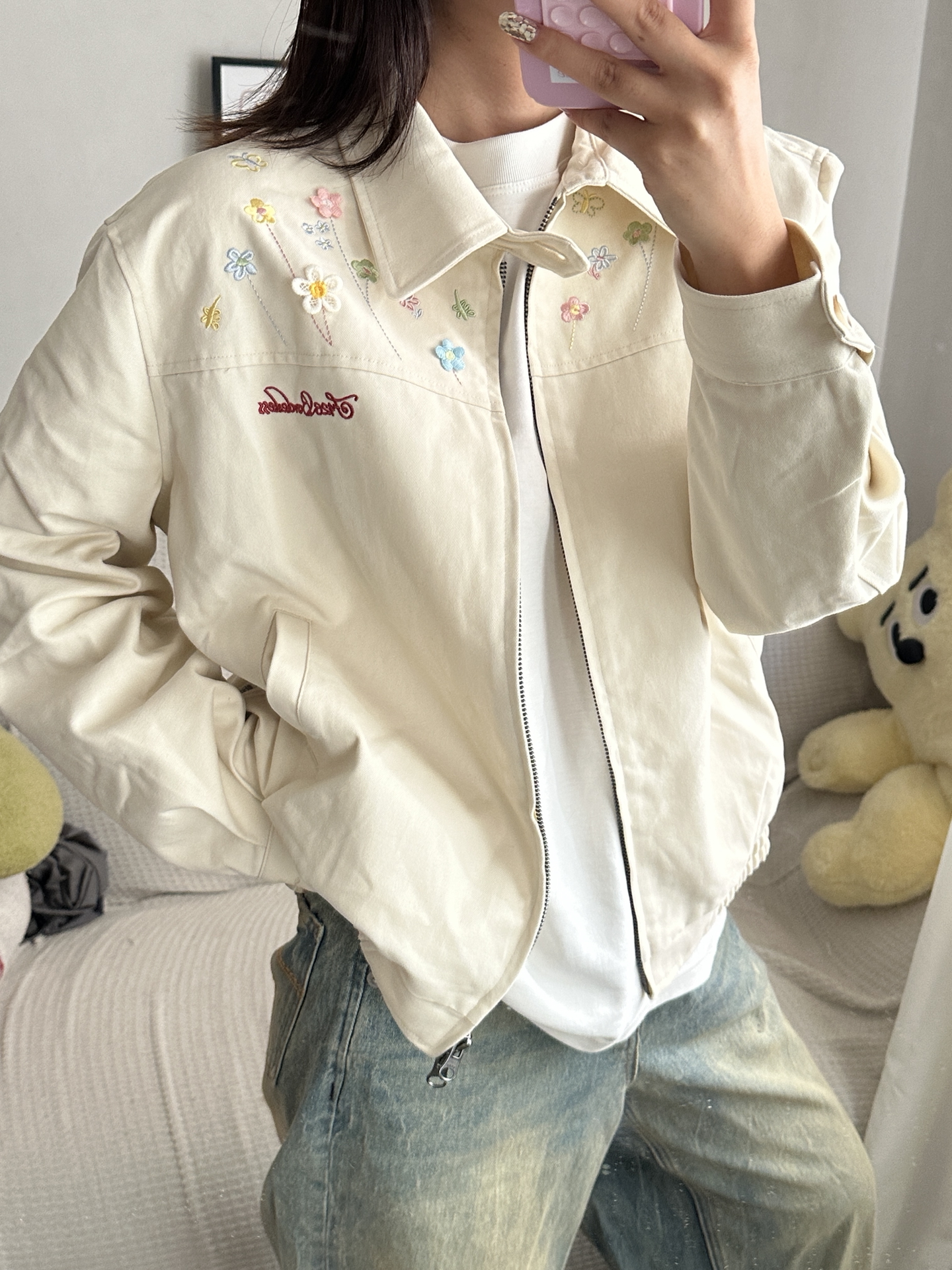 “被追着问的刺绣夹克！国潮风好绝🥼”