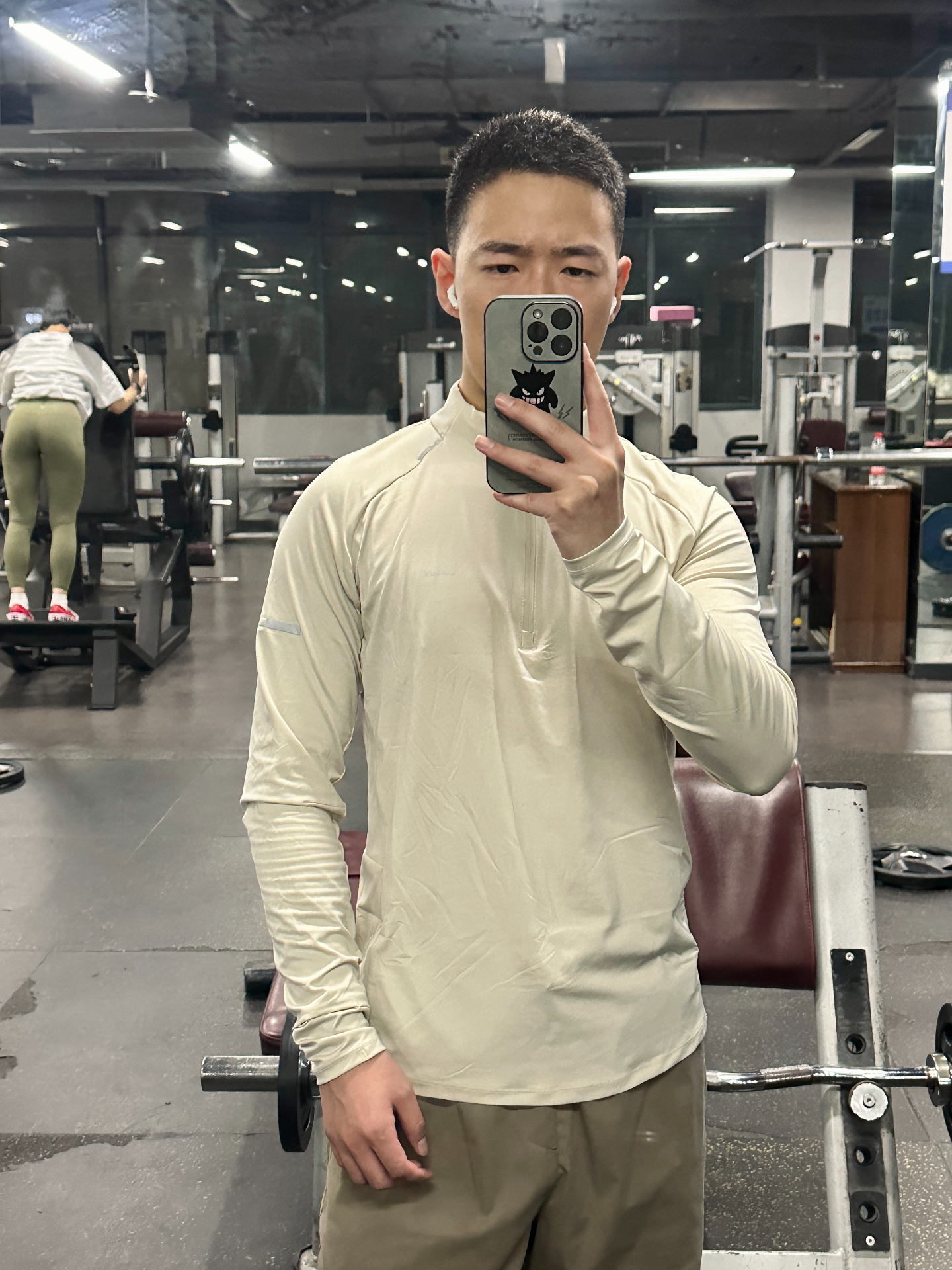 健身党看这！半拉链长袖好穿💪