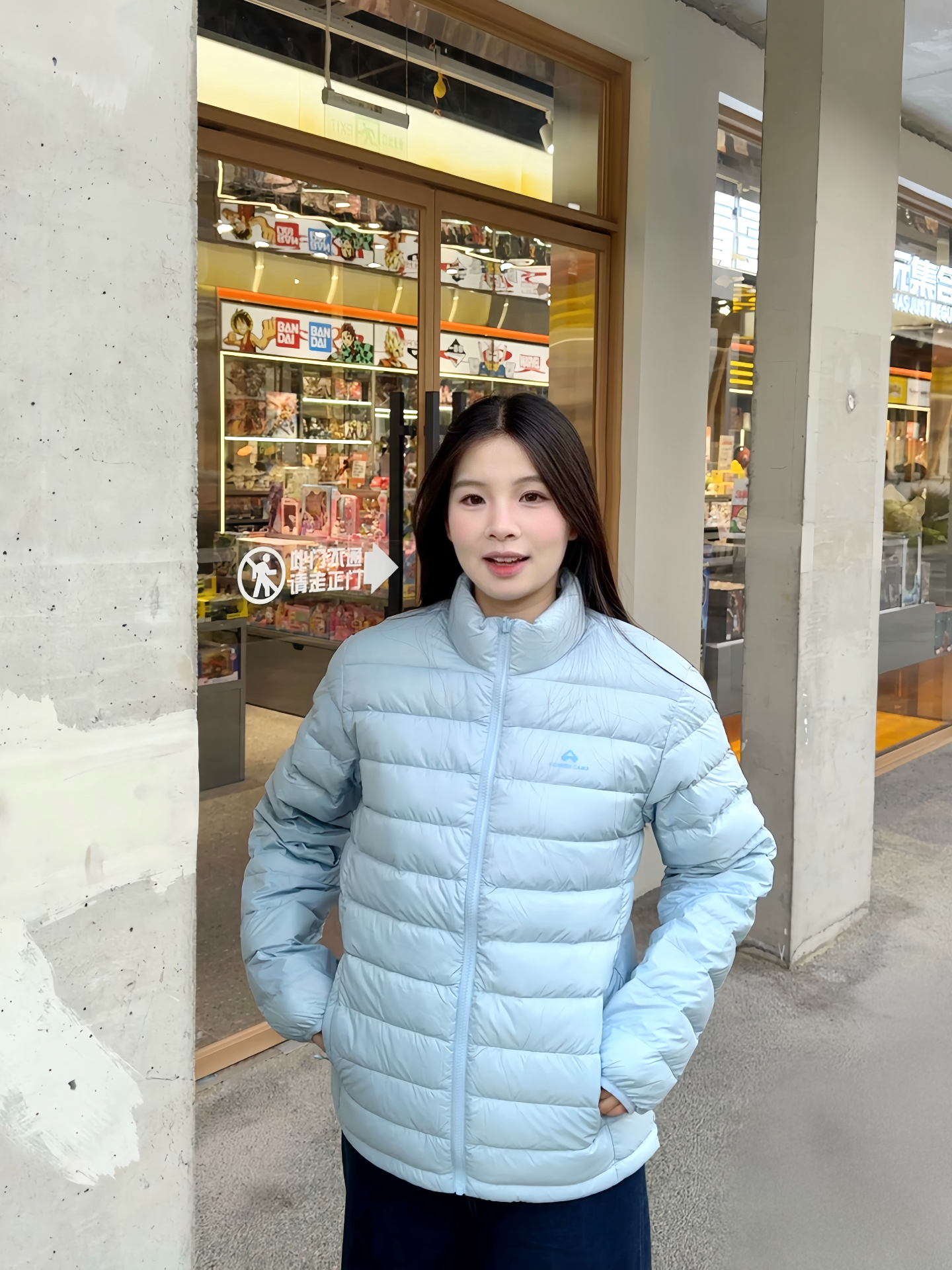 奶蓝羽绒内胆，外穿内搭都好绝🥶